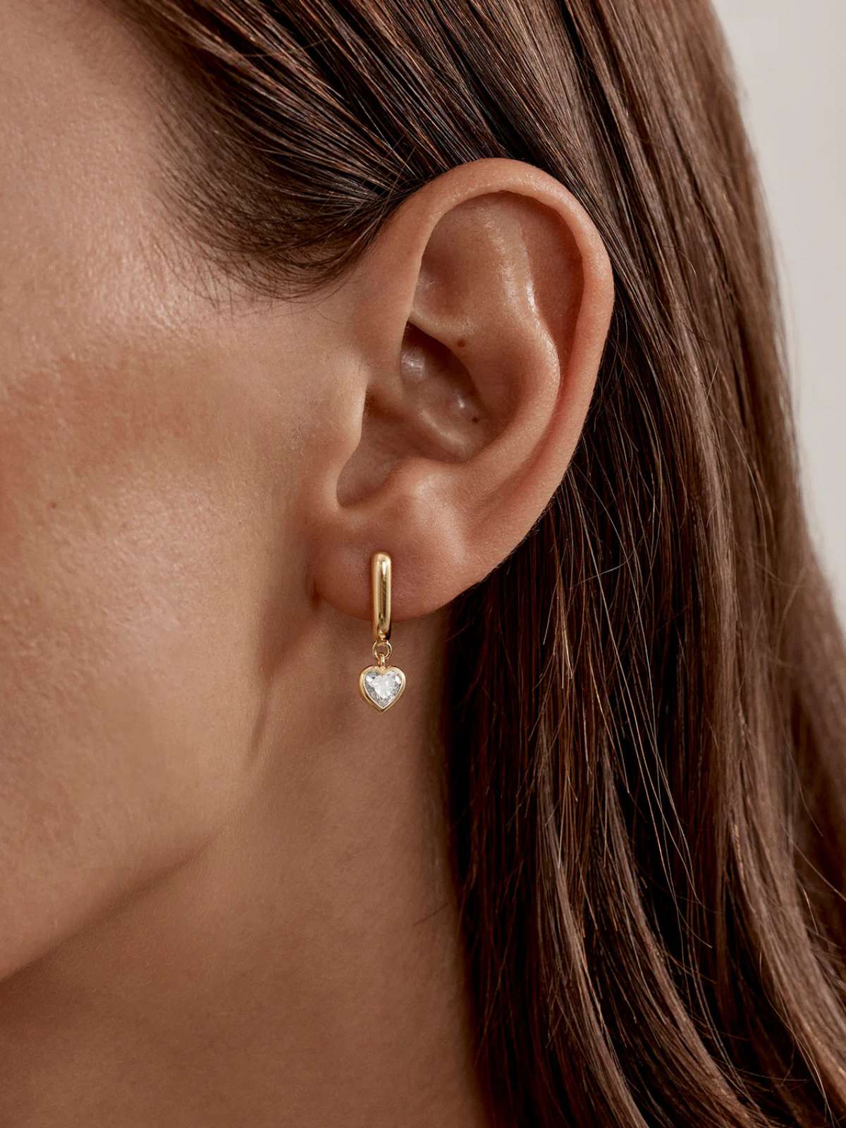 18k Gold Vermeil Love You More Hoops