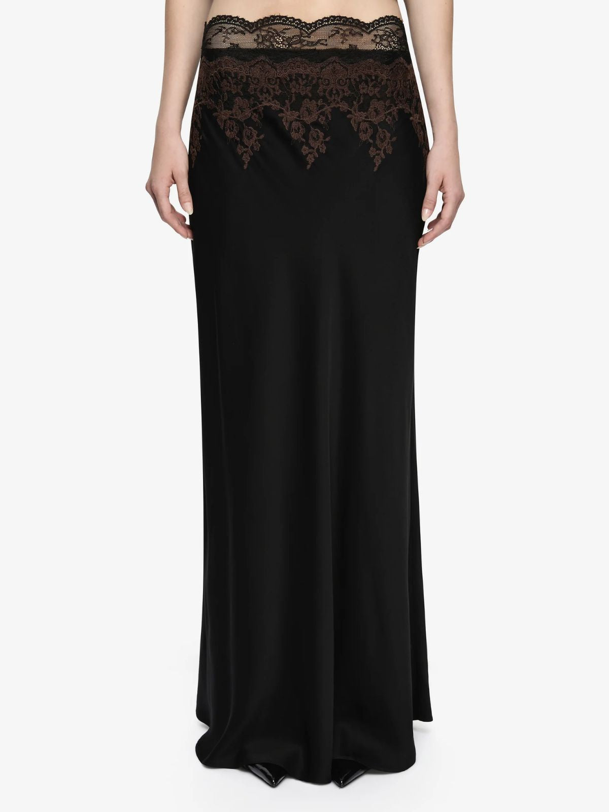 Orsina Maxi Skirt - Black/Bitter Choc