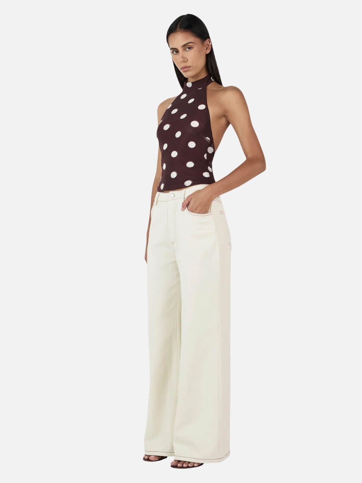 Nola Halter Top - Pinot Polka Tops Ownley