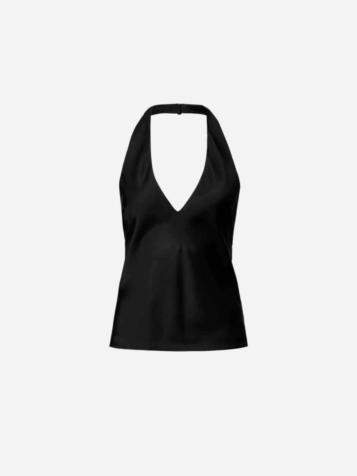 Evian Halter Top - Black Tops Viktoria & Woods