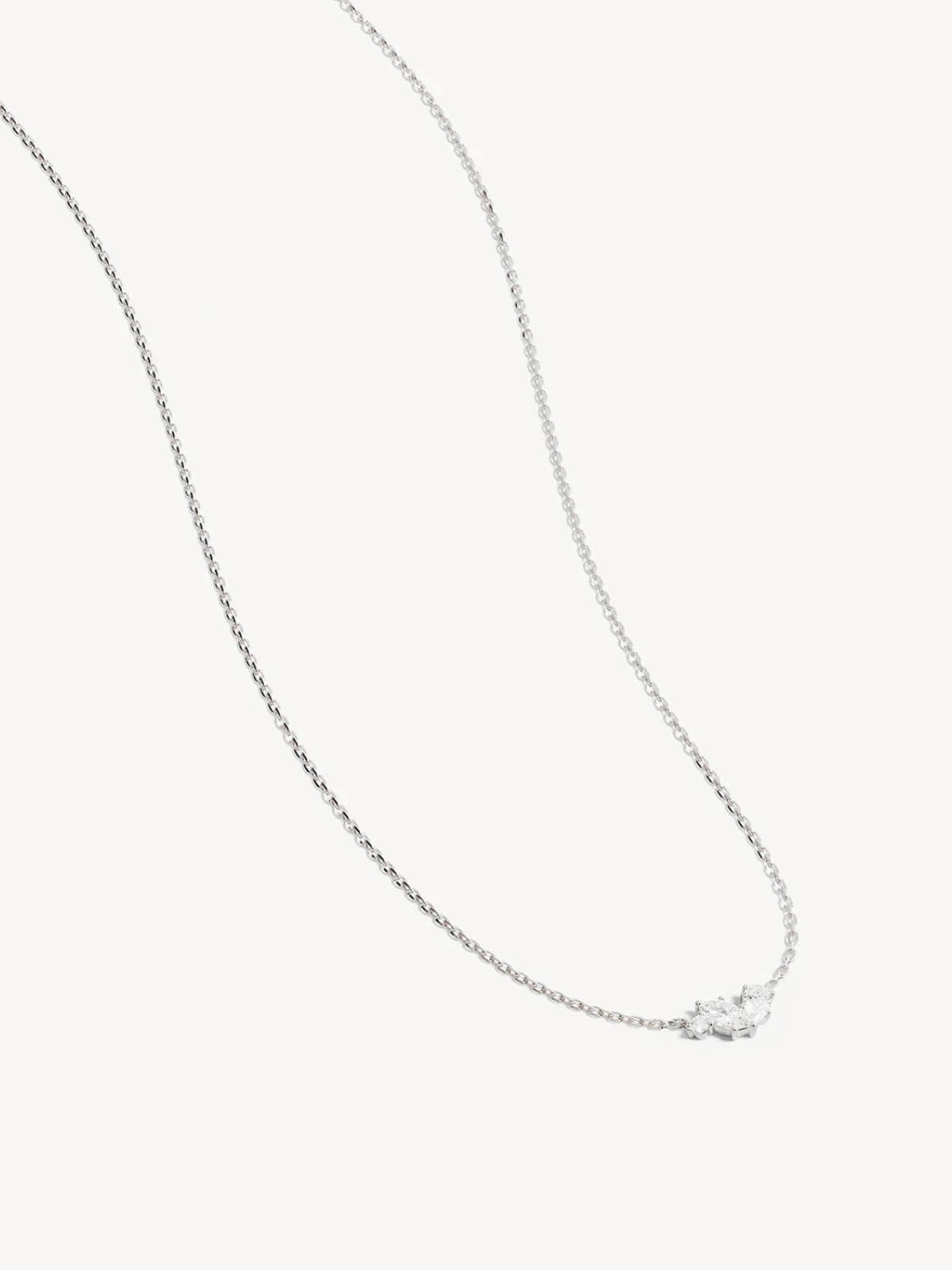 Sterling Silver Crystal Wings Necklace