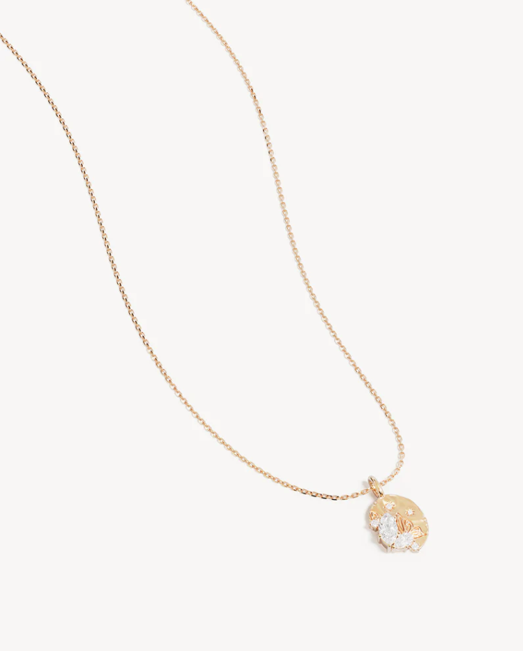 18k Gold Vermeil With Wings I Fly Necklace