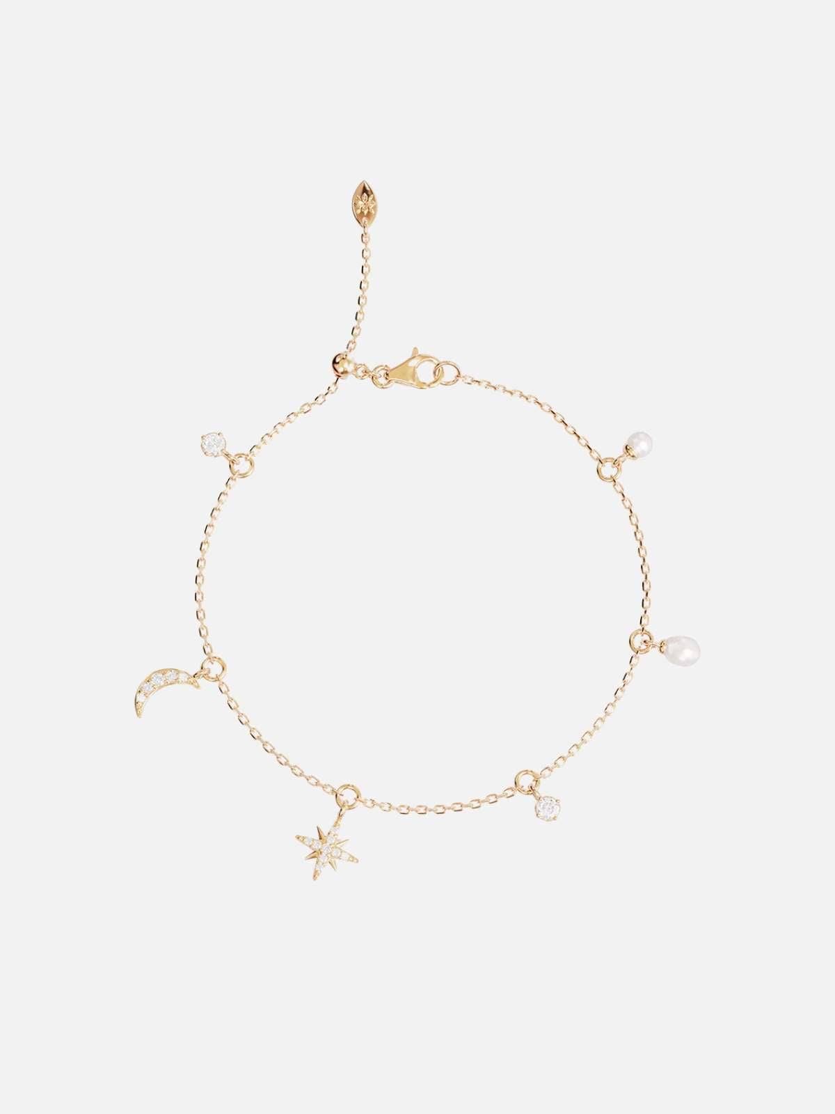 18k Gold Vermeil Celestial Skies Charm Bracelet