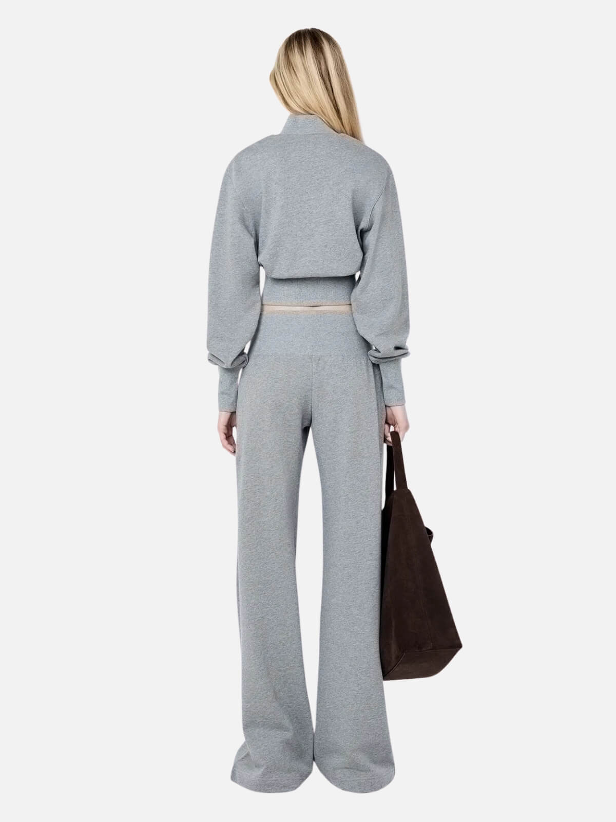 Steph Track Pant - Grey Marle