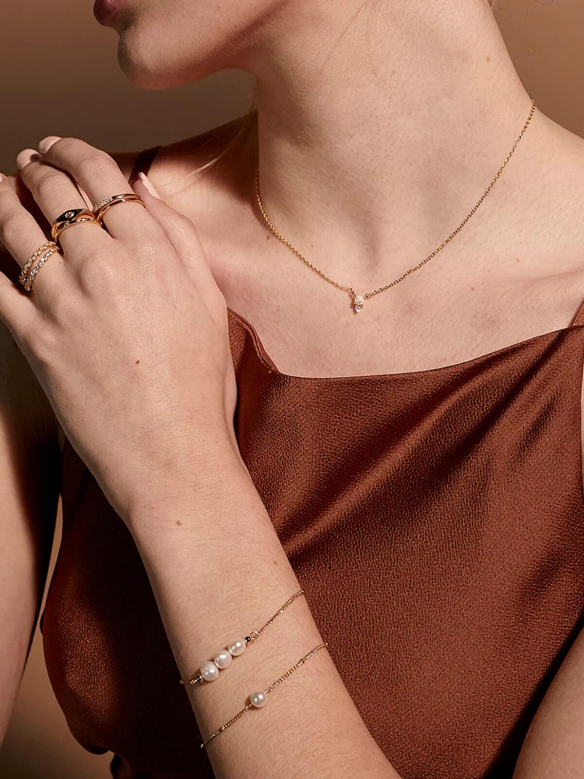 Jolie & Deen | Deena Bracelet - Gold | Perlu