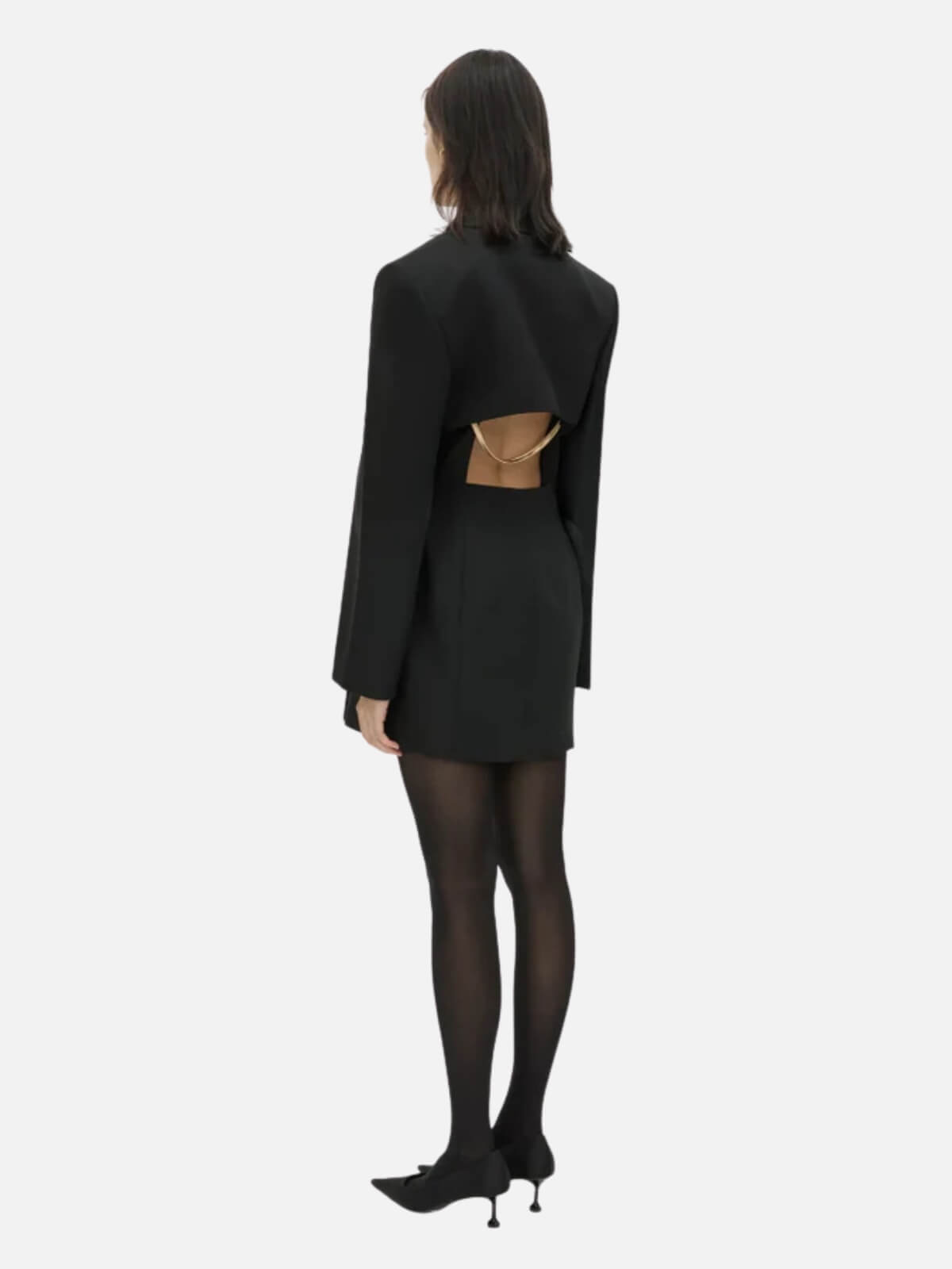 Cassie Tailored Mini Dress - Black