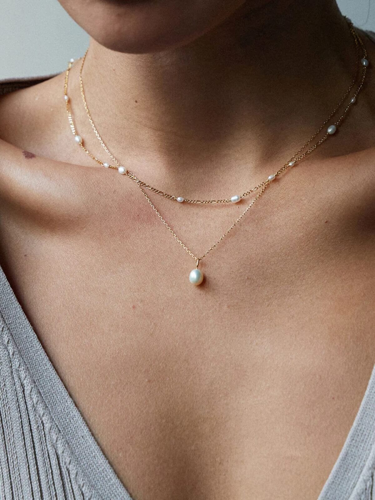 Jolie & Deen | Edith Necklace - Gold | Perlu