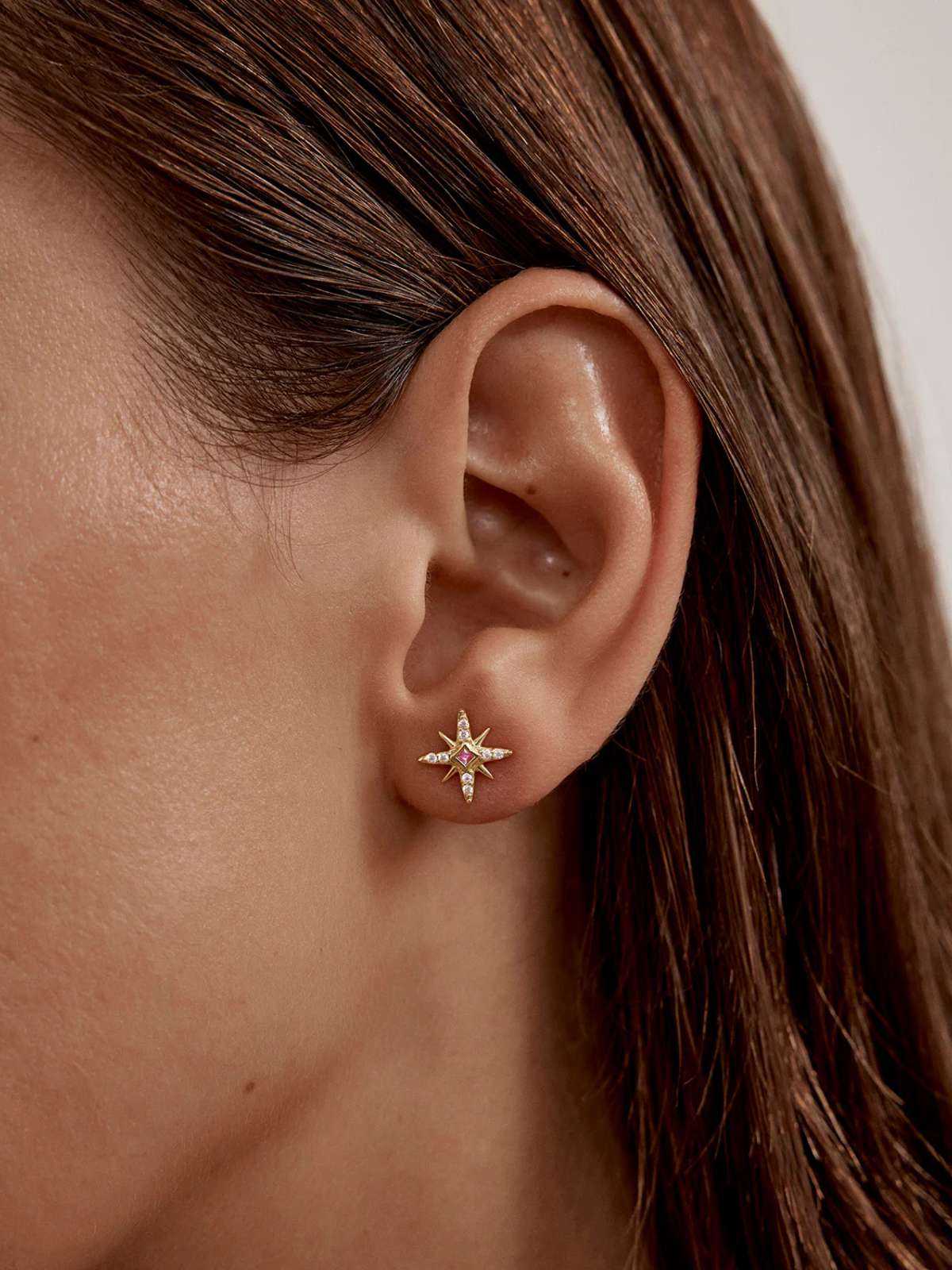 18k Gold Vermeil Starry Night Stud Earrings