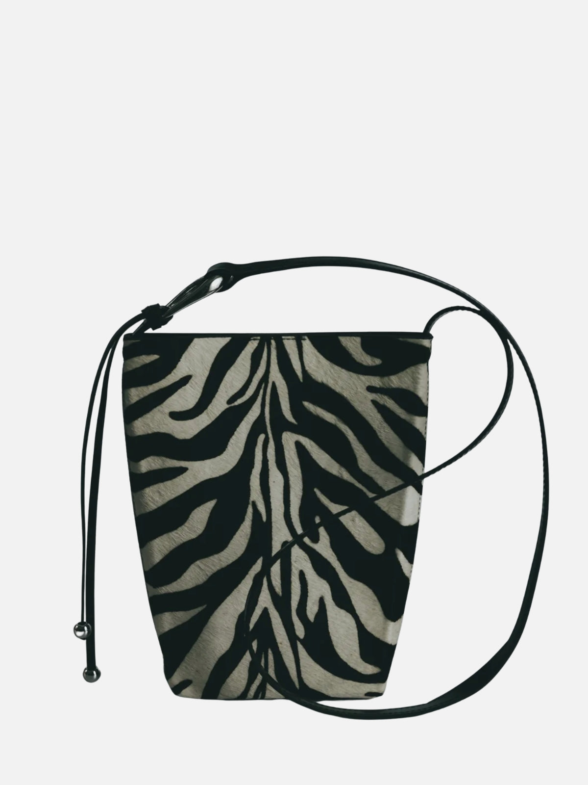 Formation Tote Bag - Zebra Calf Skin + Silver Hardware