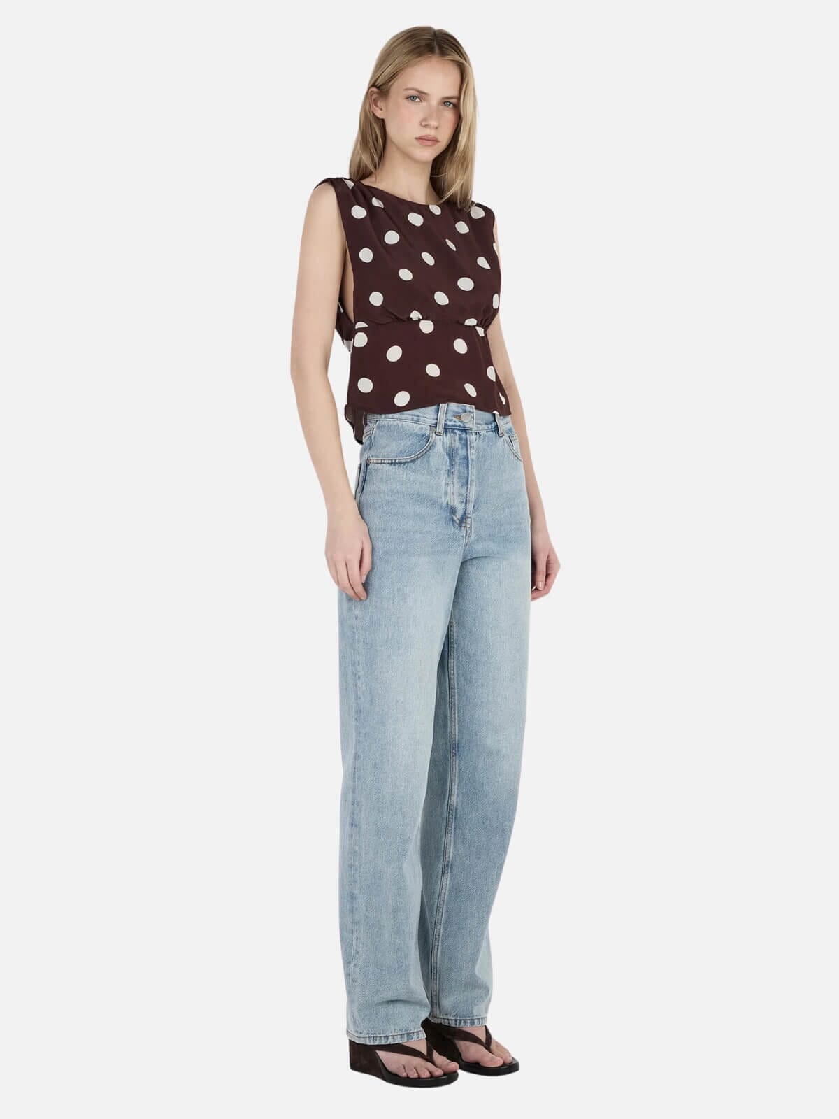 Kamila Top - Pinot Polka Tops Ownley