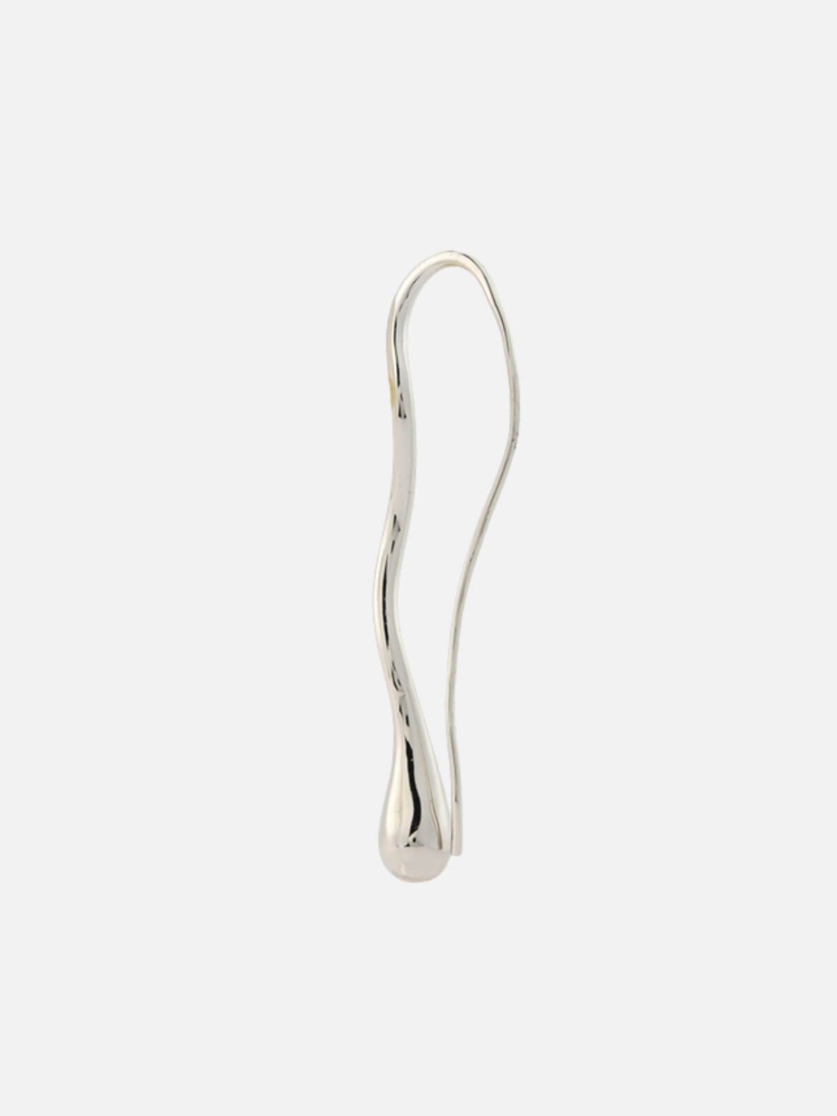 Drip Drop Threader Earrings - Silver