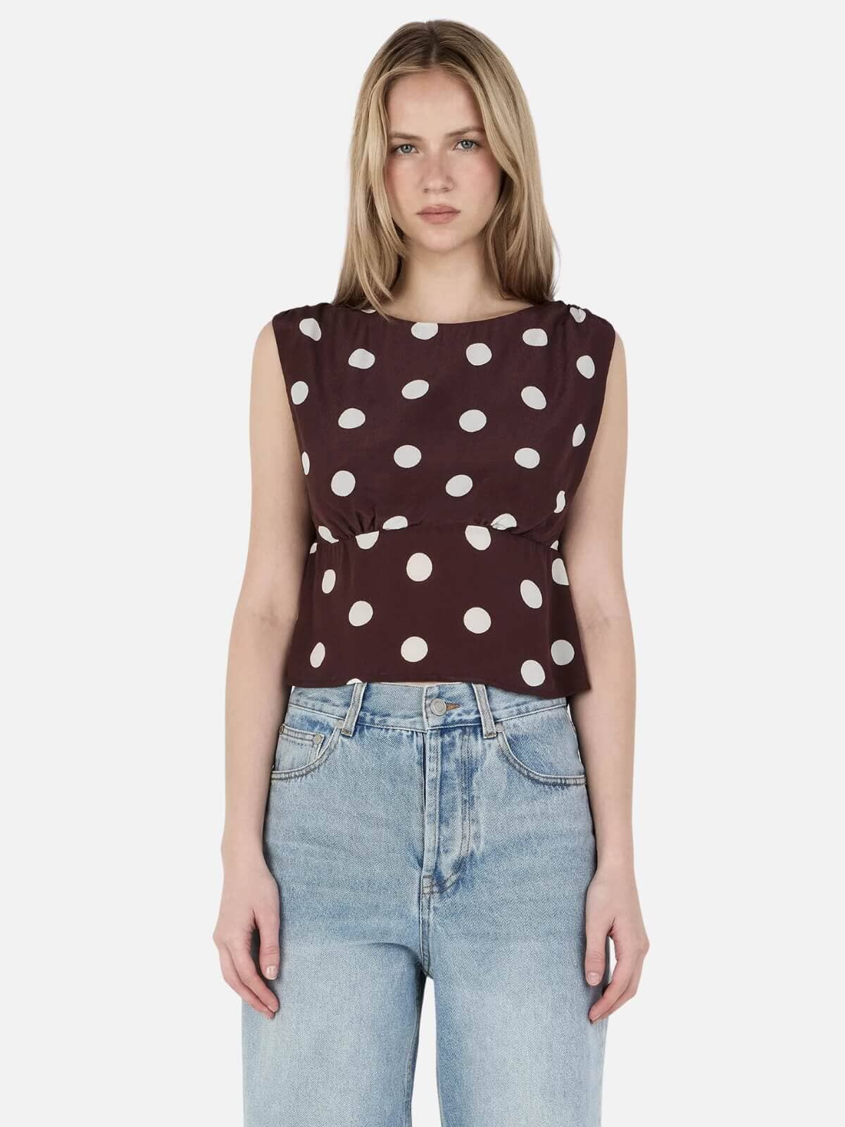 Kamila Top - Pinot Polka Tops Ownley