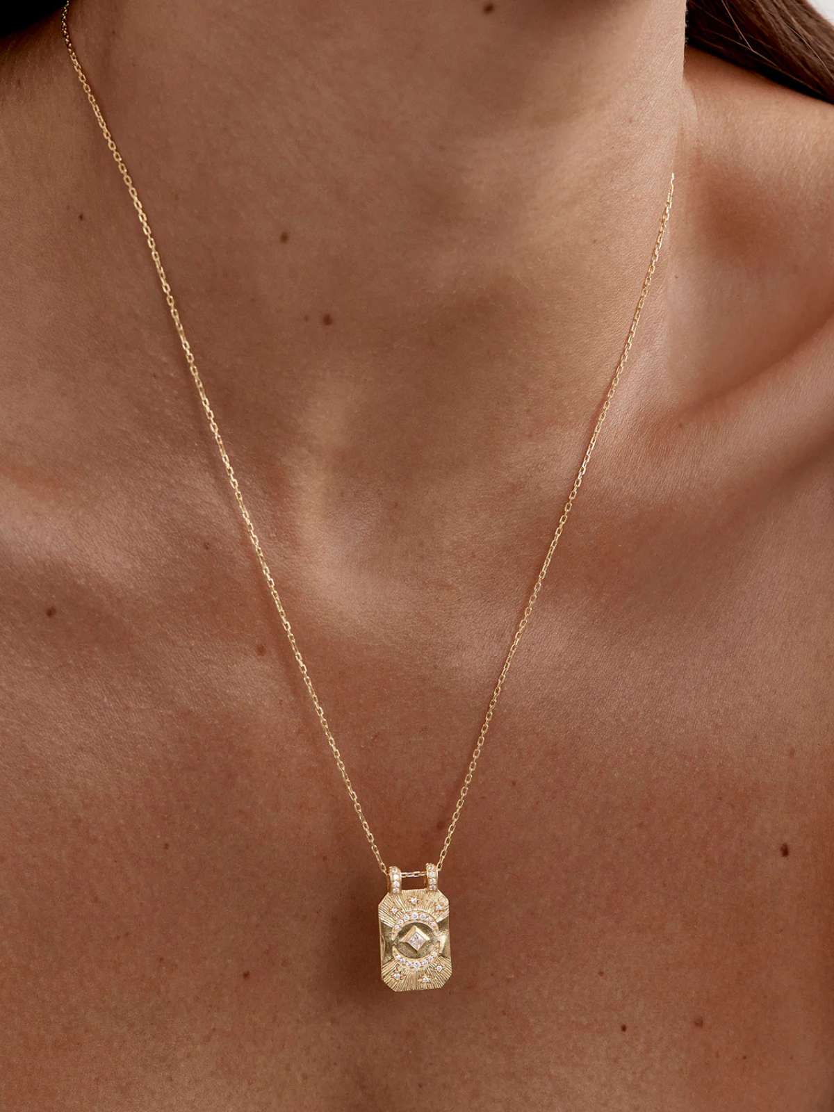 18k Gold Plated My Moon and Stars Necklace