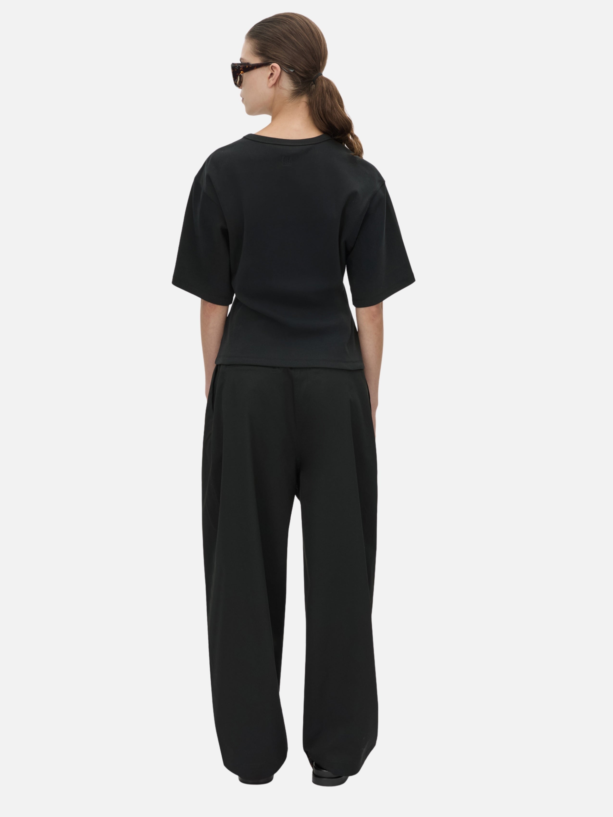 Alba Boxy Tee - Black