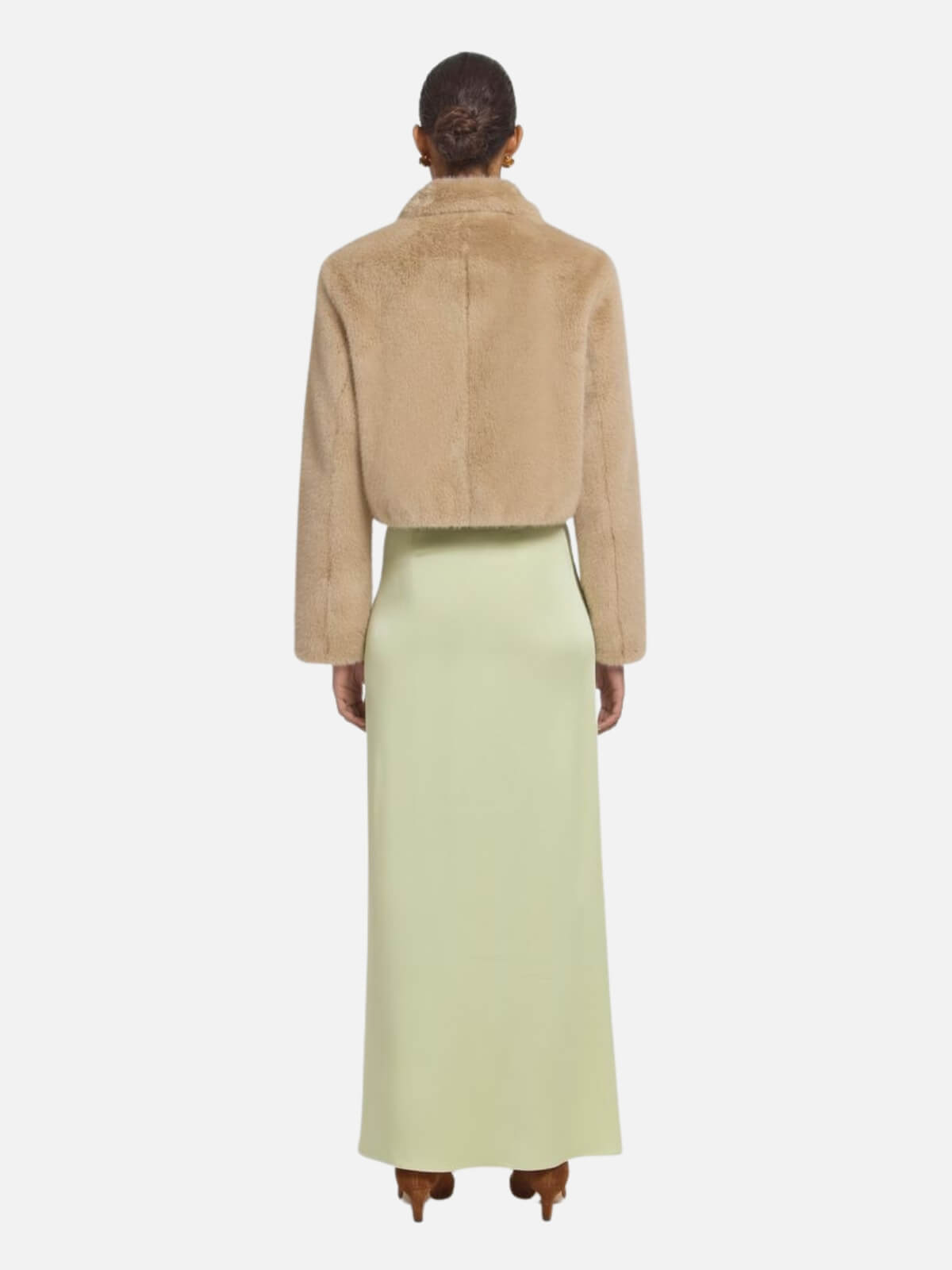 Elvira Faux Fur Jacket - Oat