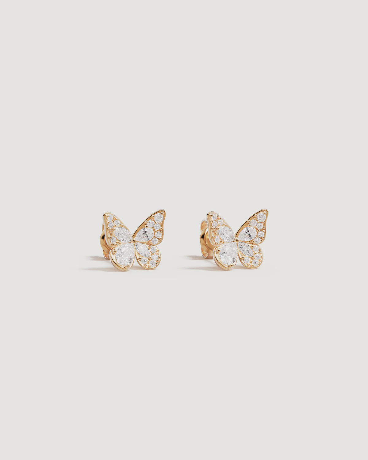 I Believe, I Become Stud Earrings - 18k Gold Vermeil