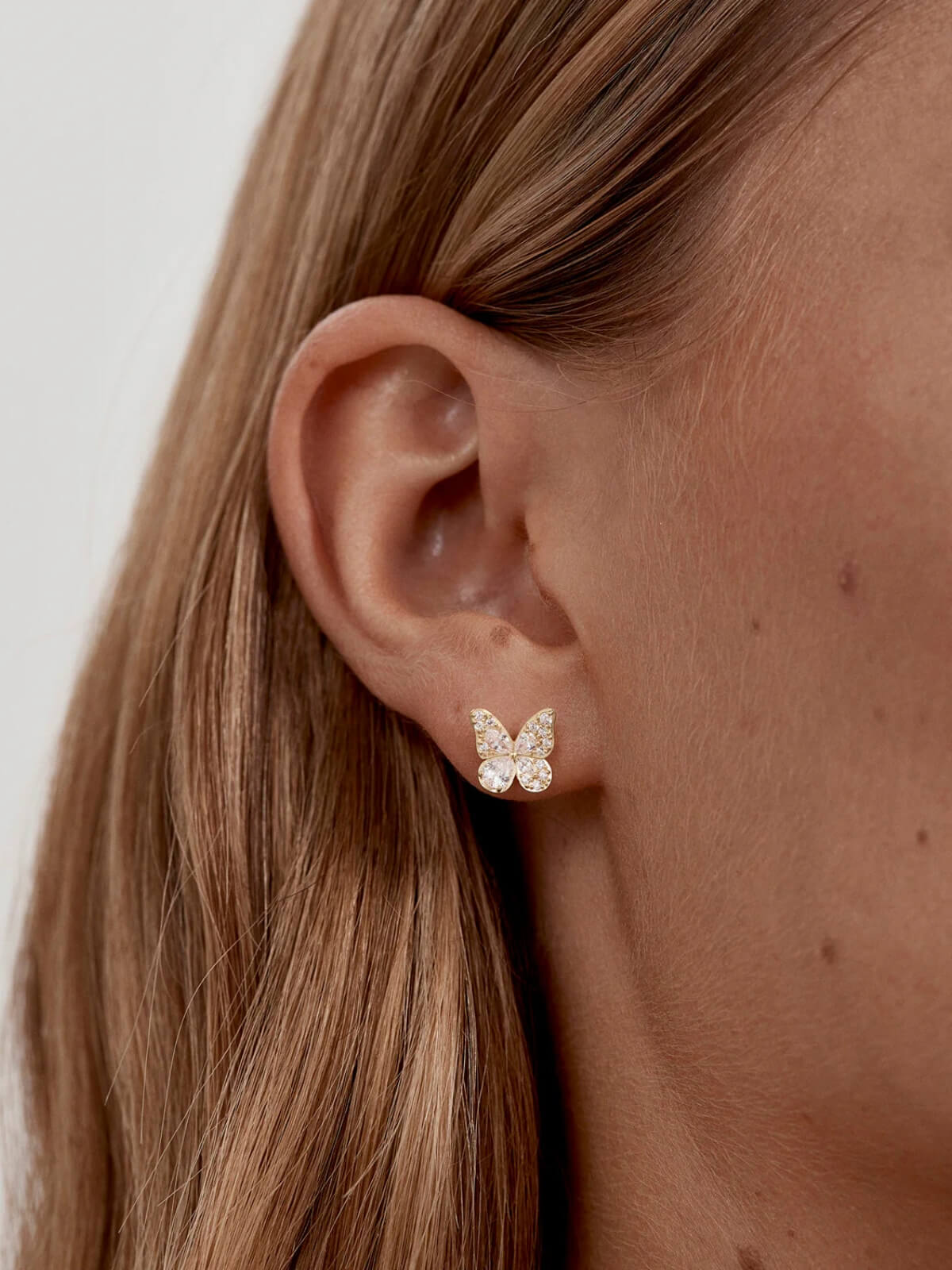 I Believe, I Become Stud Earrings - 18k Gold Vermeil