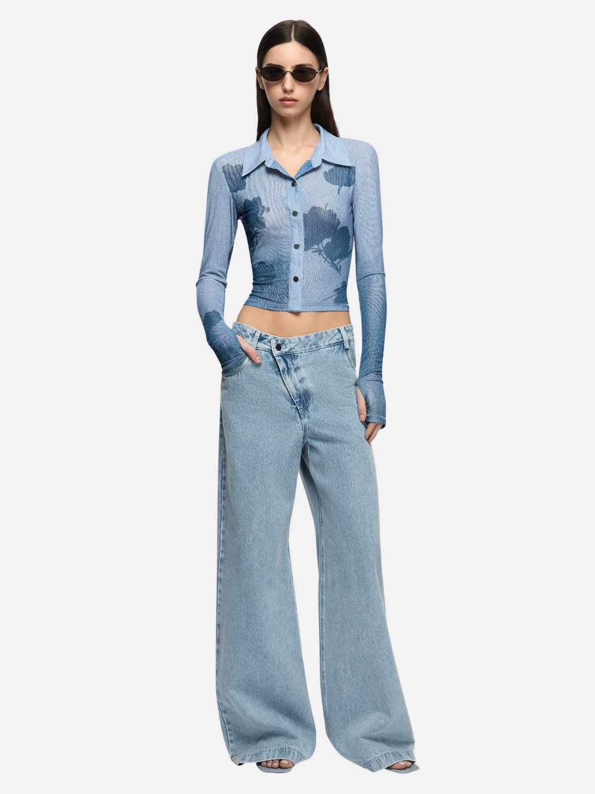 Teo Wrap Jean - Classic Blue