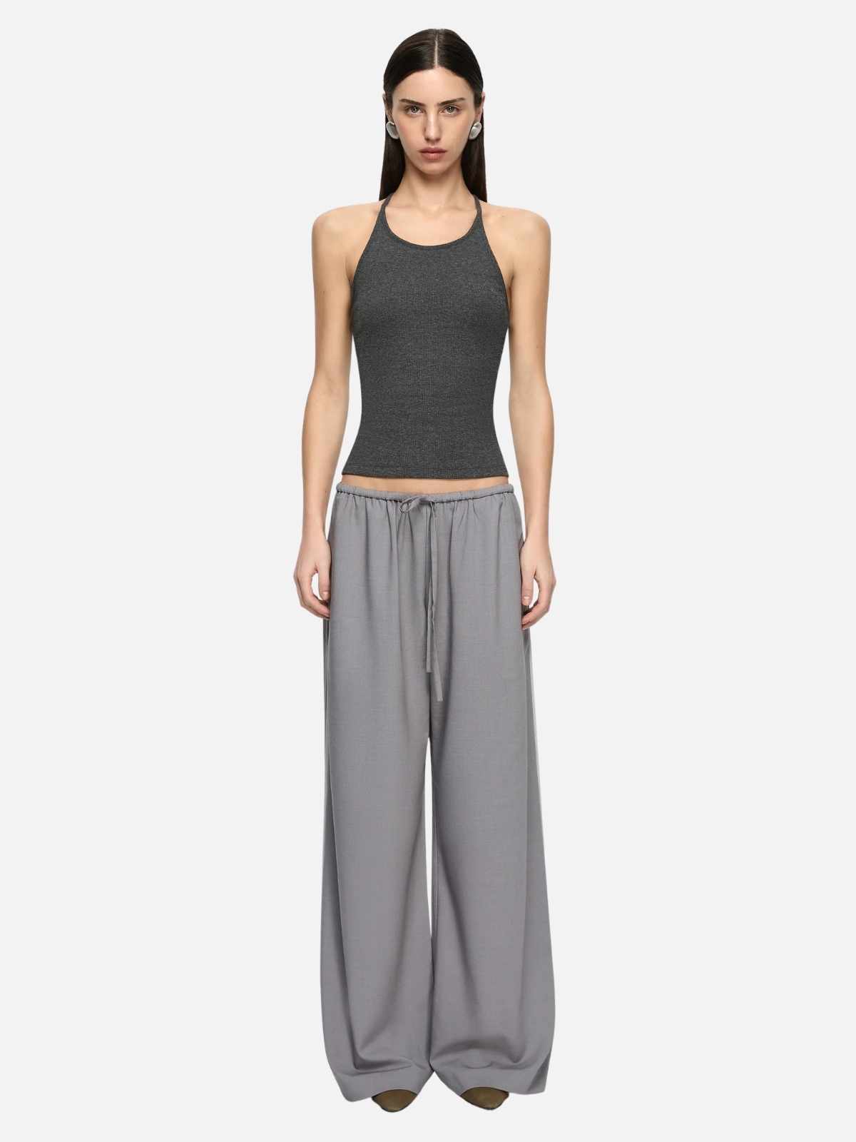 Zylan Drawstring Pant - Granite/Pale Grey