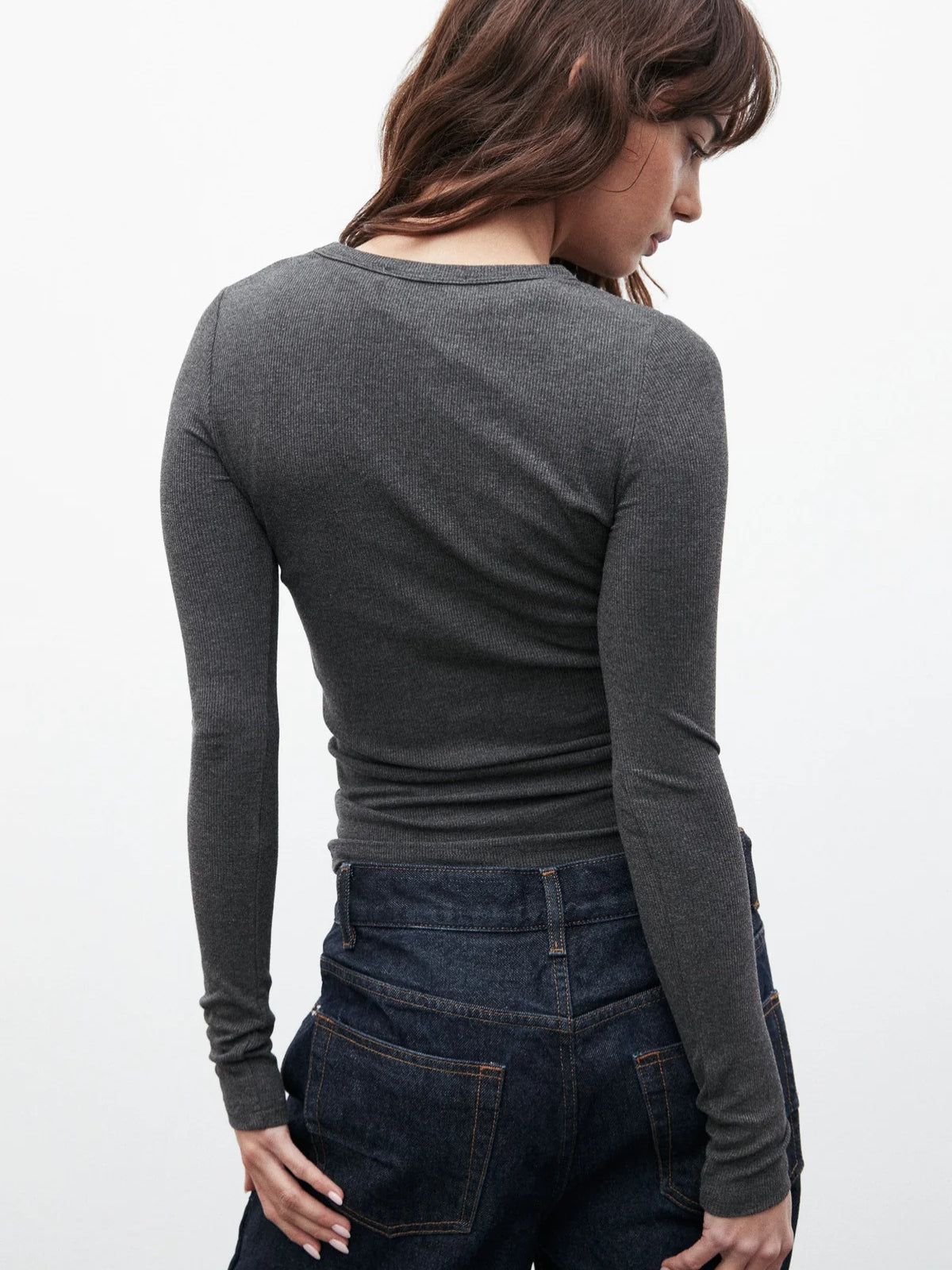 Nyla Top - Dark Heather