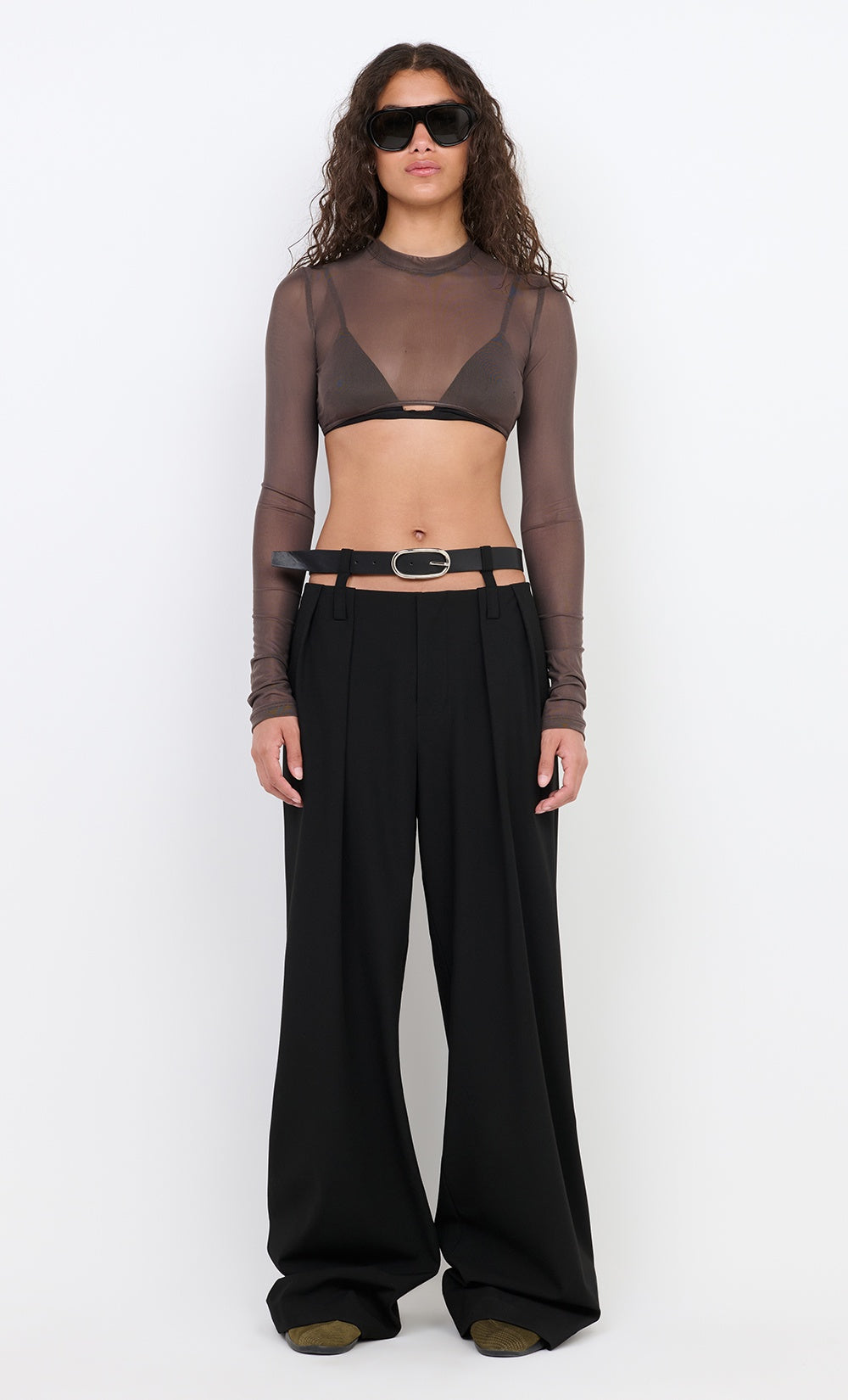 Henley Belt Pant - Black