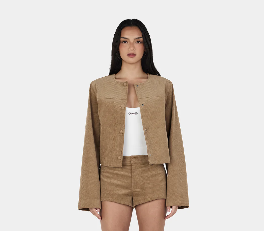 Joey Cord Shorties - Tan