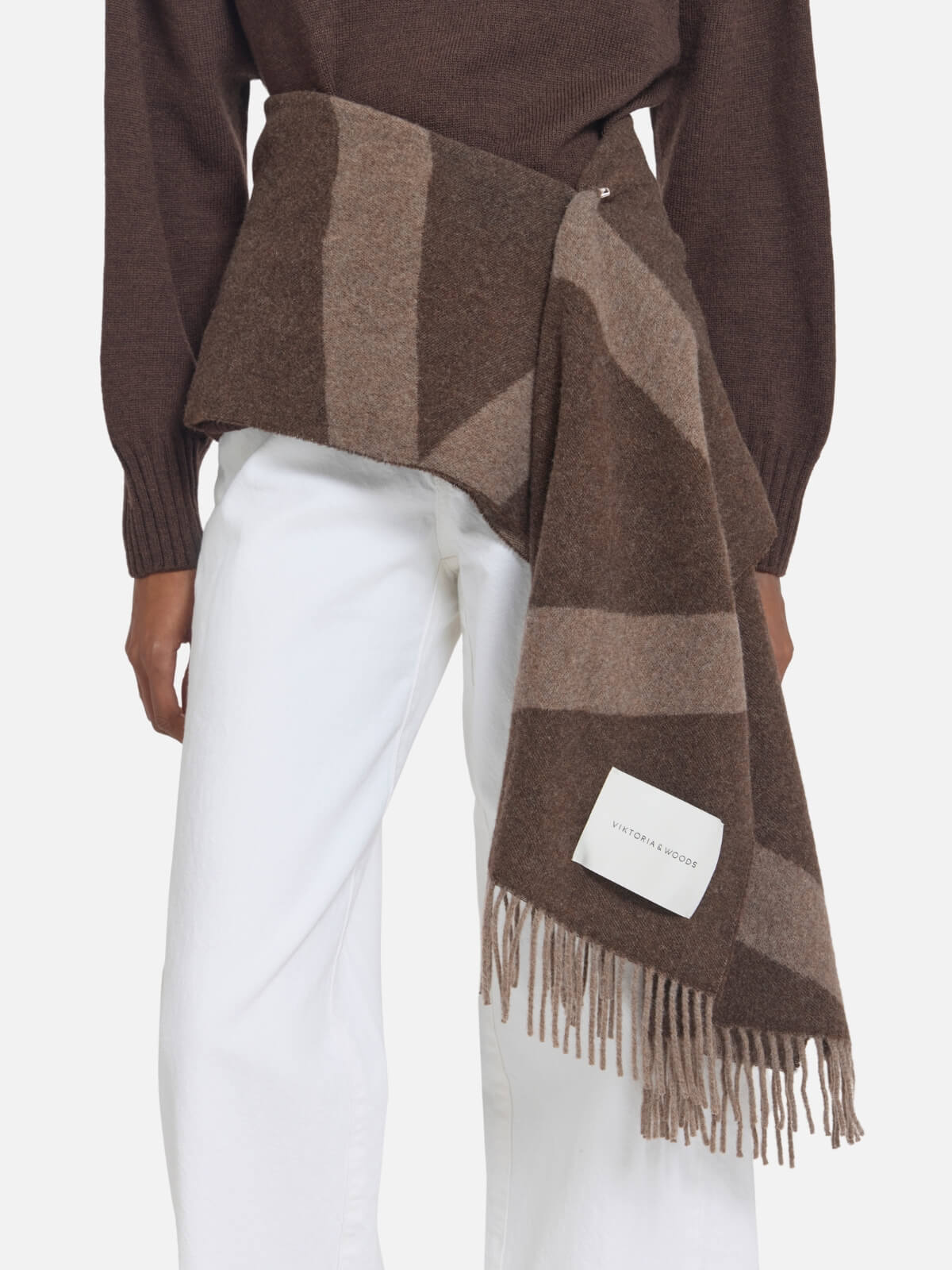 Snowdrift Scarf - Chocolate