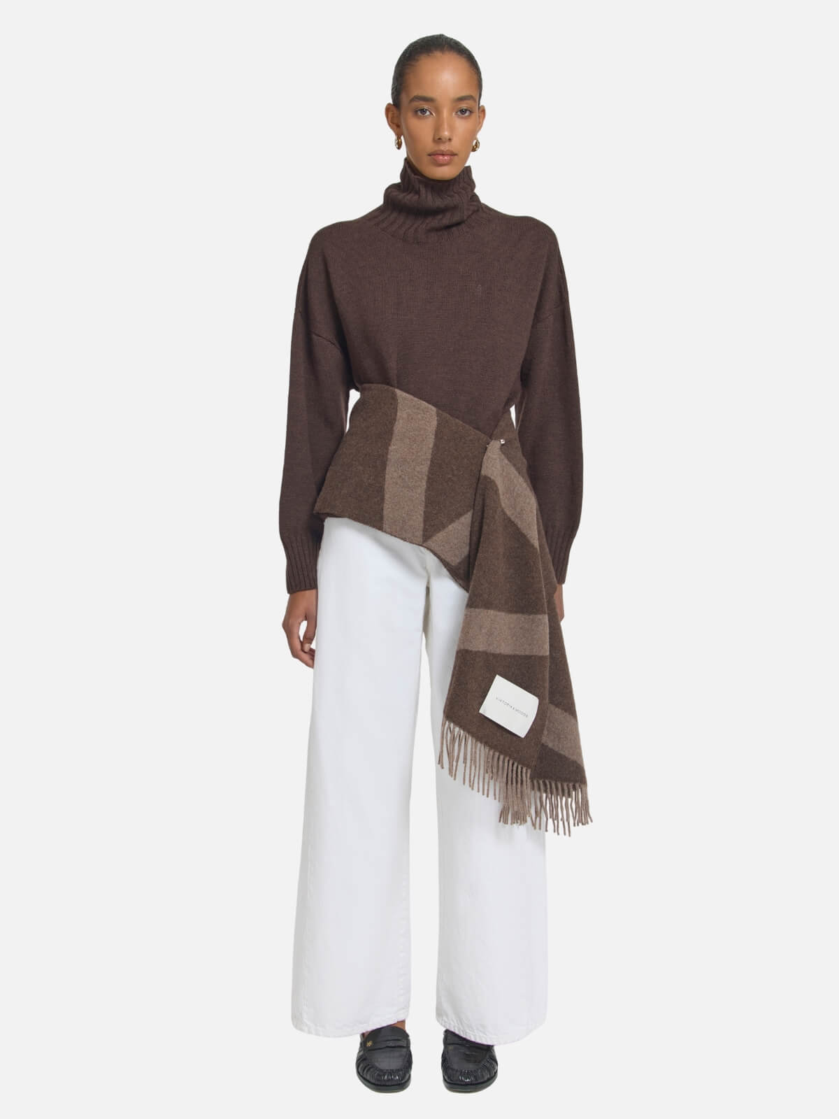 Snowdrift Scarf - Chocolate