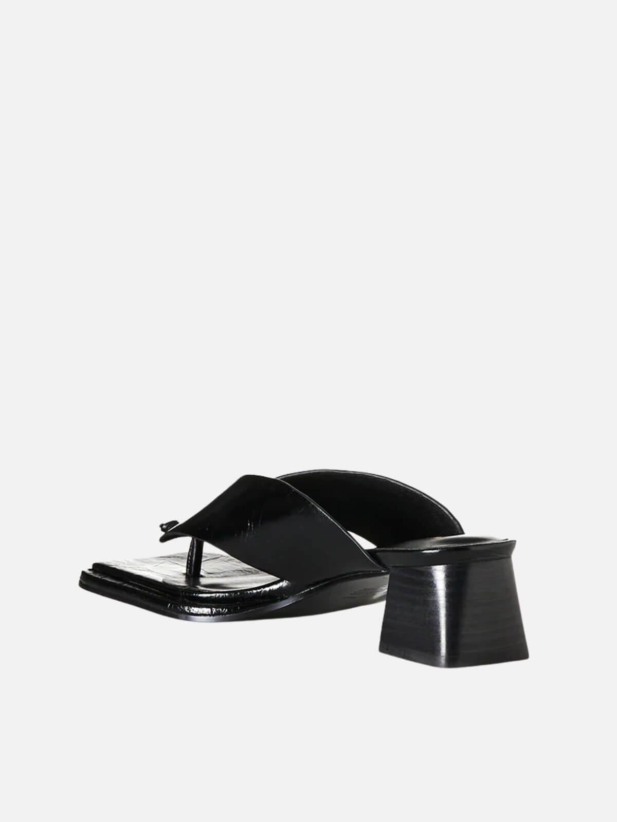 Alina - Black Oily Leather Shoes Alias Mae