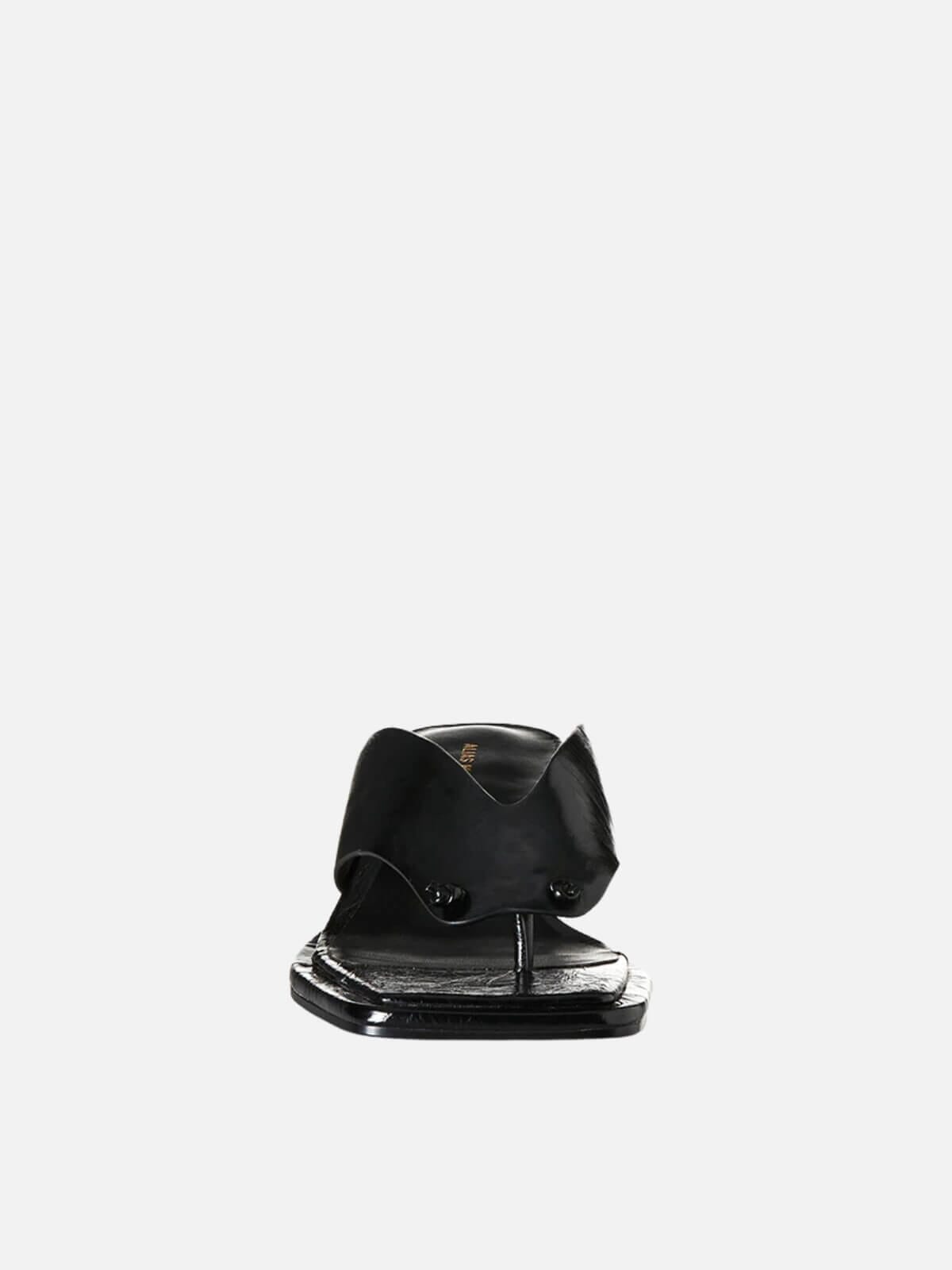Alina - Black Oily Leather Shoes Alias Mae