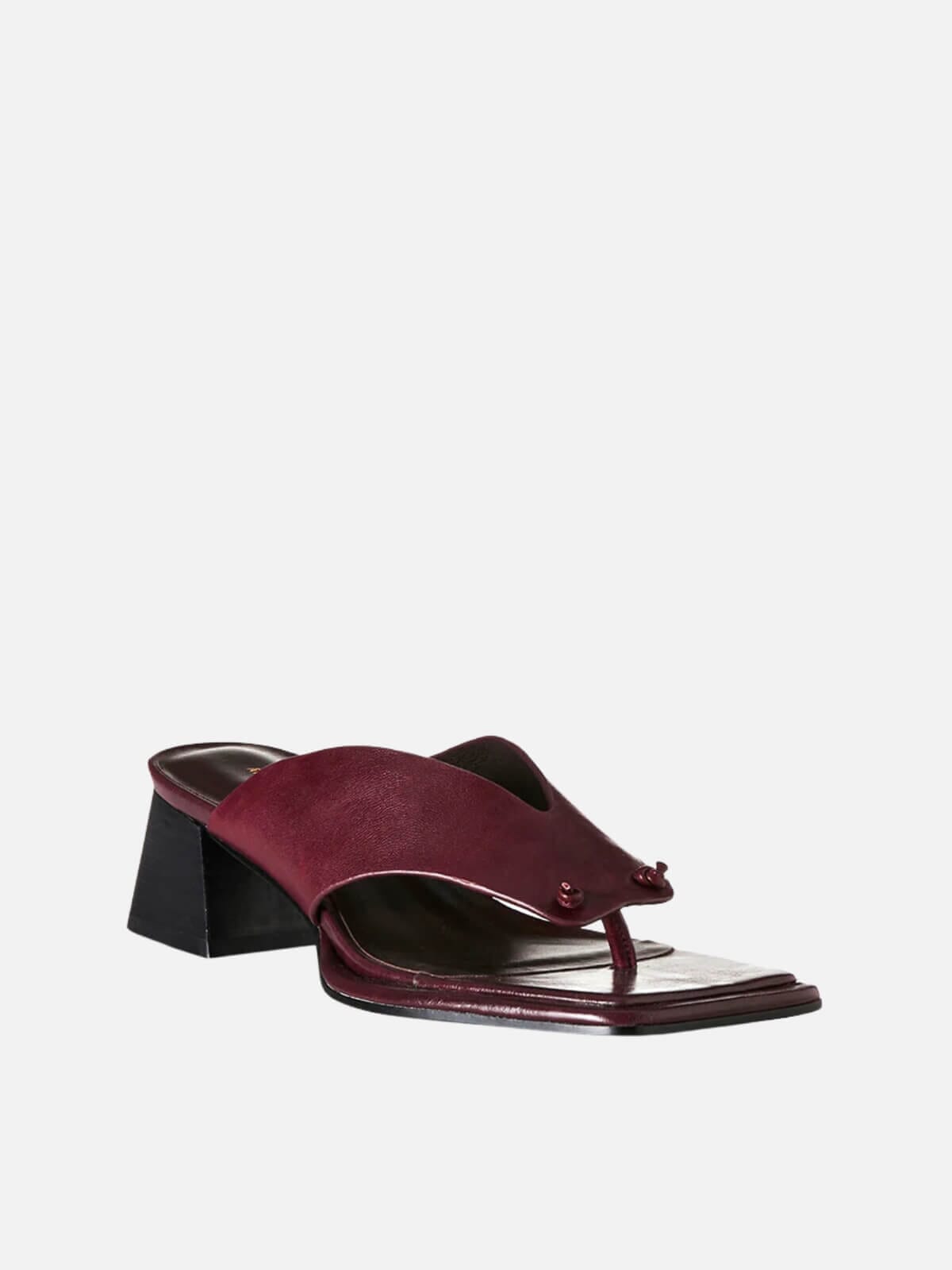 Alina - Burgundy Oily Leather Shoes Alias Mae