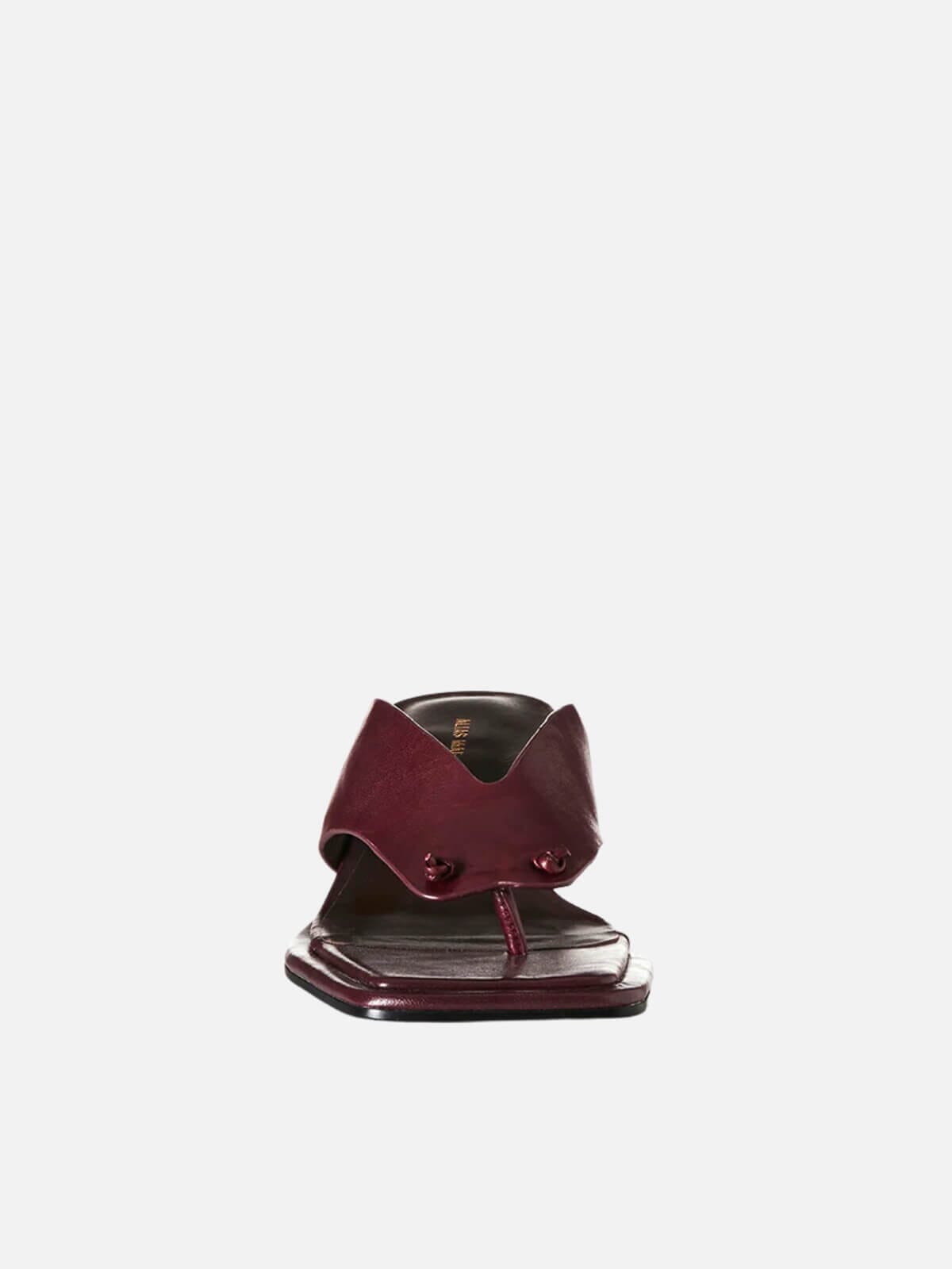 Alina - Burgundy Oily Leather Shoes Alias Mae
