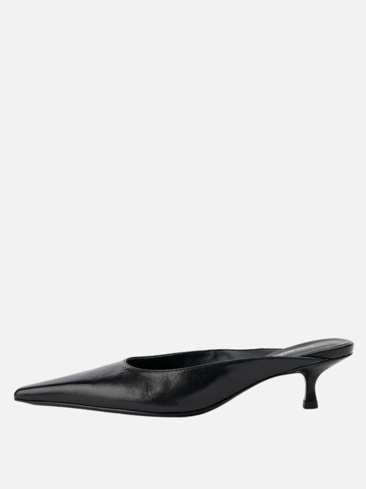 Geneva Black Oily Crinkle Leather