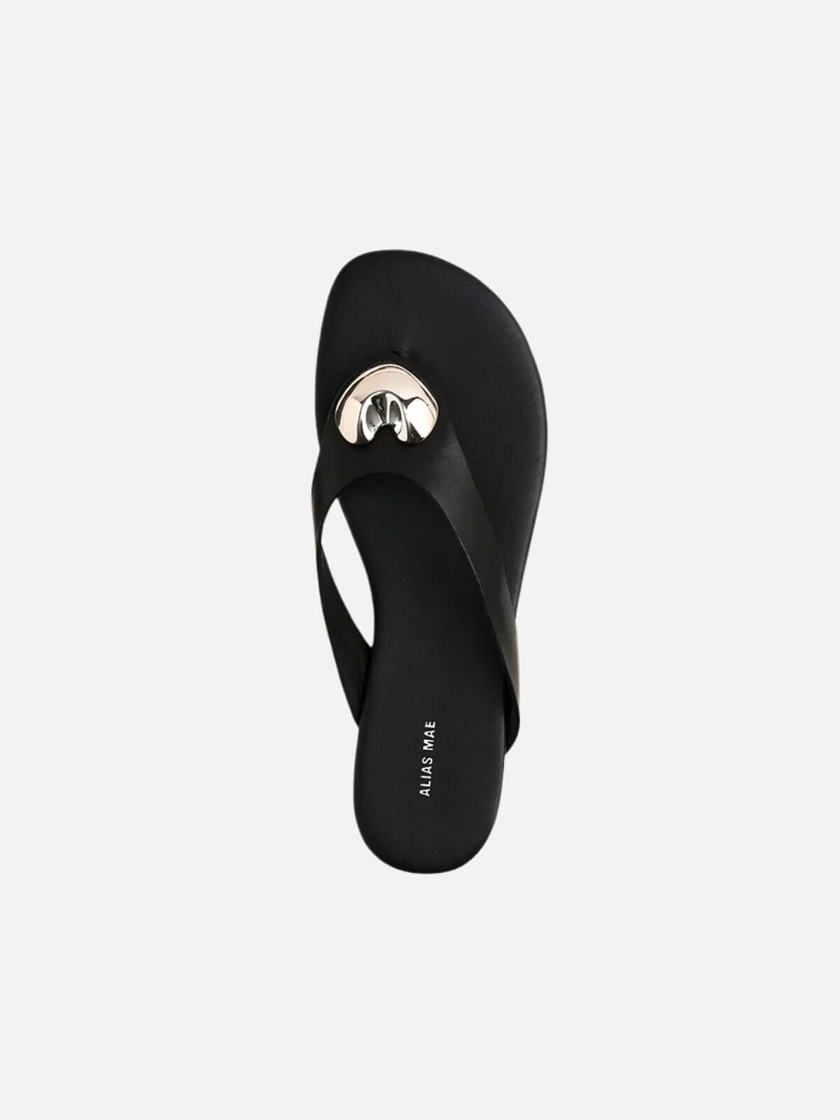 Heidi - Black Leather Shoes Alias Mae
