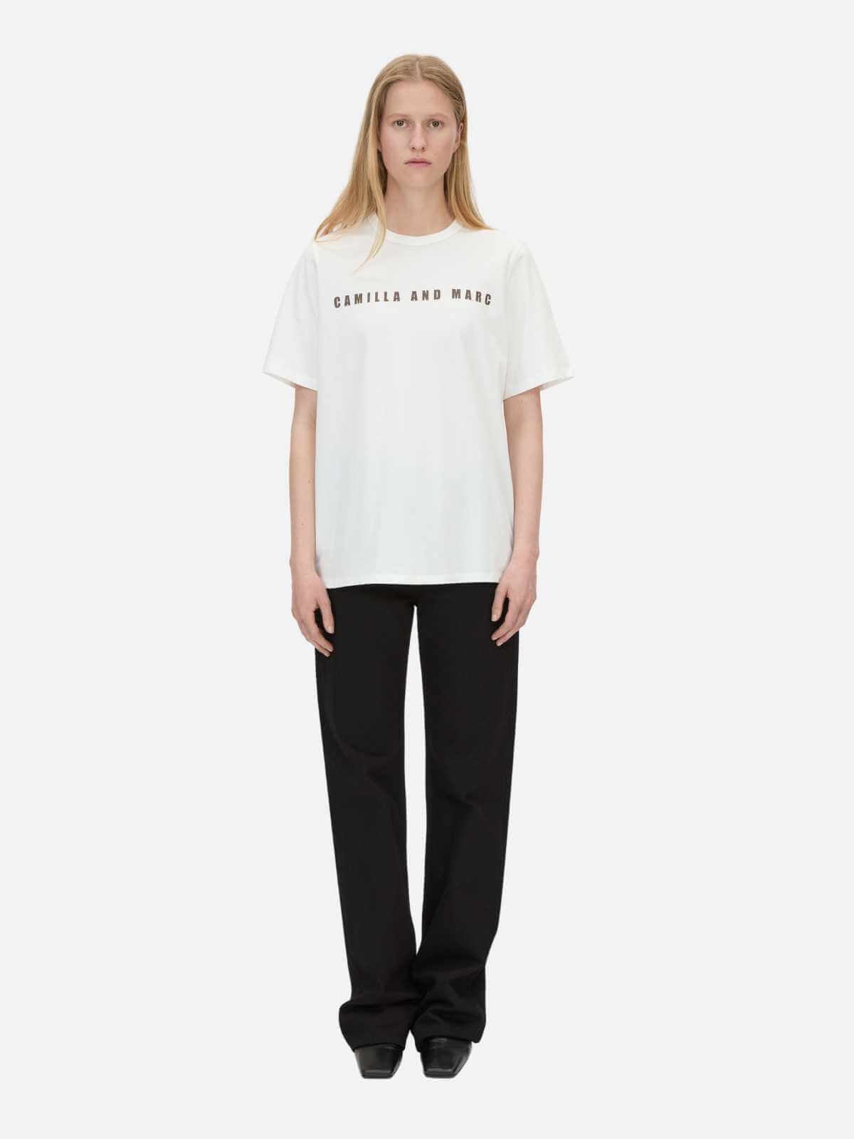 Anca Graphic Tee - Soft White