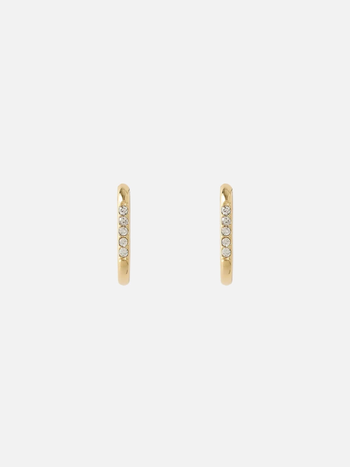 Diana Huggie Earrings - Gold Earrings Arms Of Eve