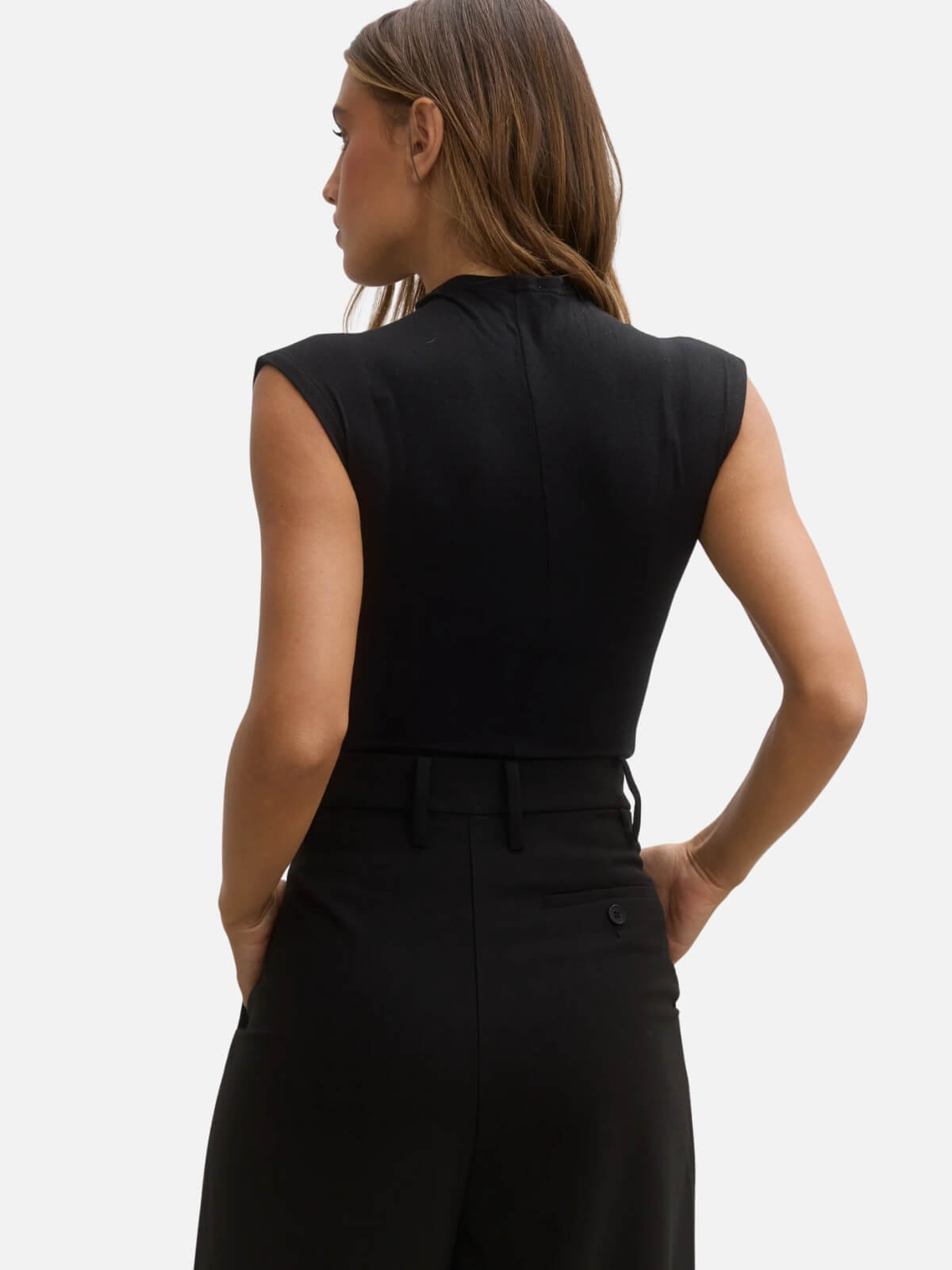 Amrita Sleeveless Bodysuit - Shadow