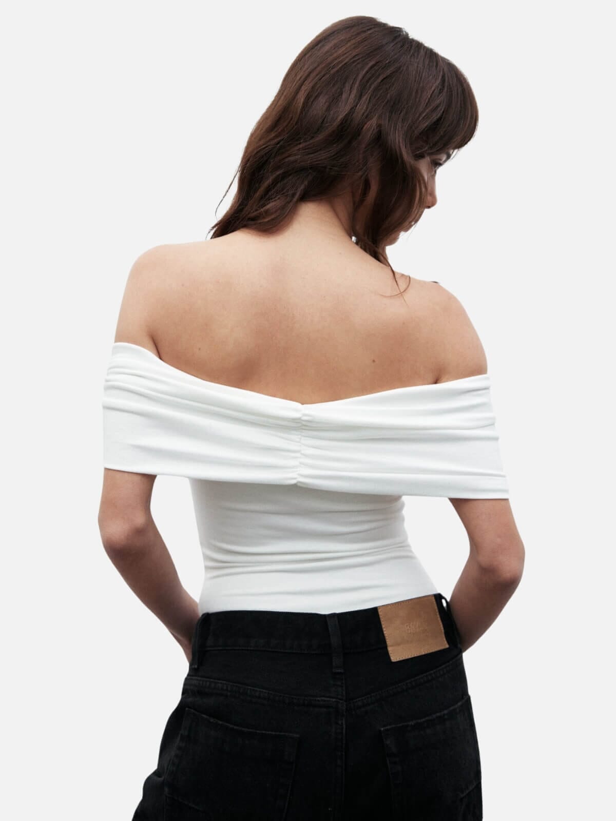 Eisley Sleeveless Bodysuit - White Bodysuit BAYSE