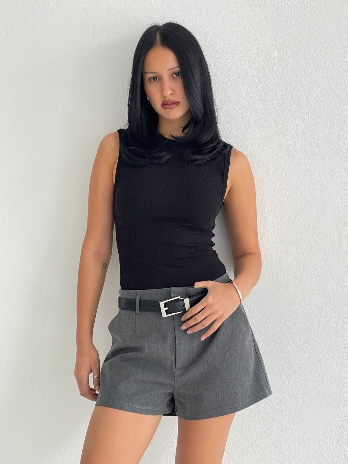 Roxanne Micro Short - Dark Grey Shorts BAYSE