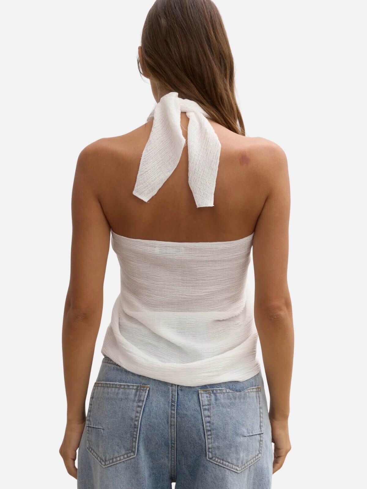 Solara Mini Sarong - White Tops BAYSE