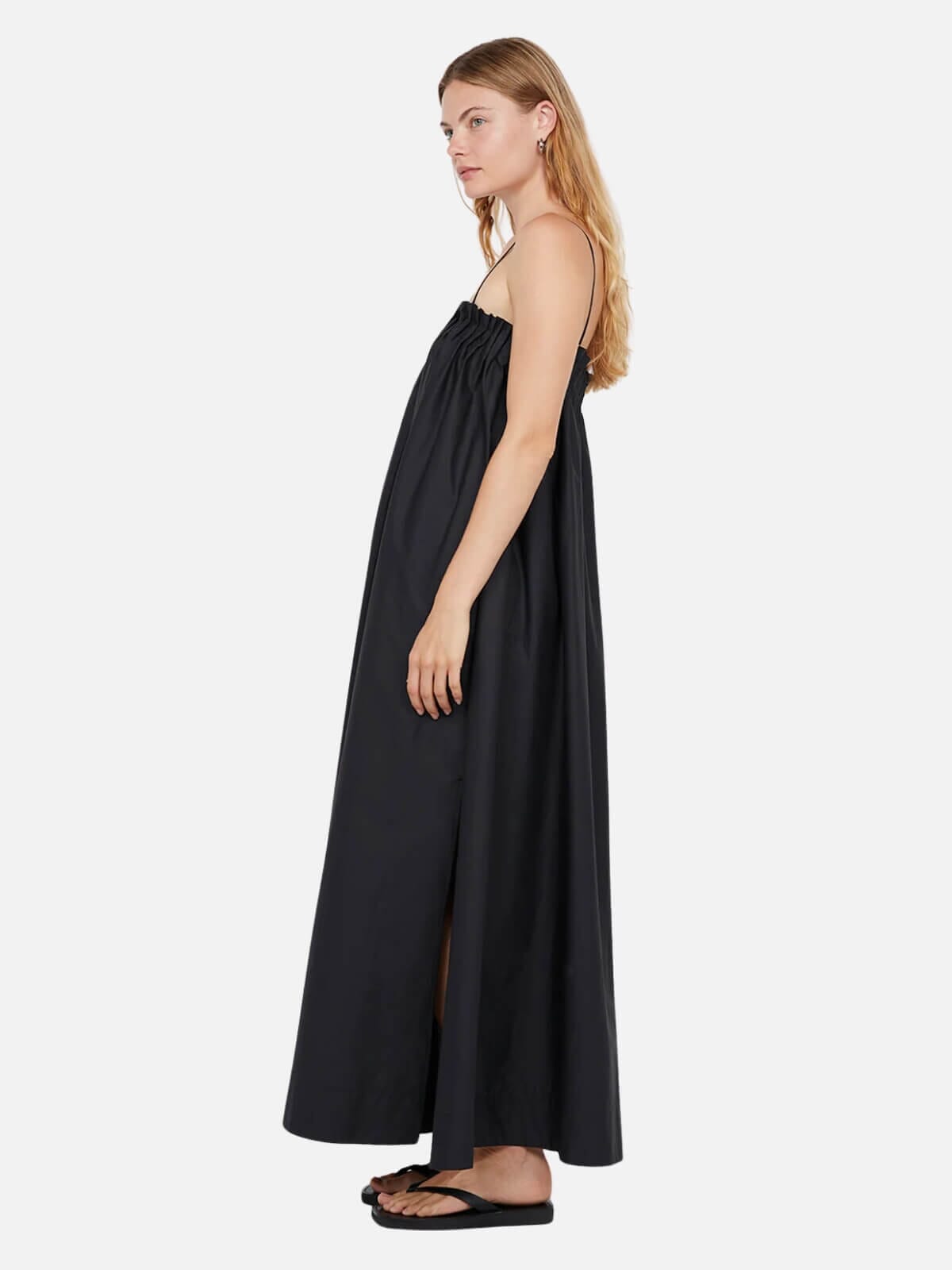 Aluca Pintuck Maxi Dress - Black Dresses & Jumpsuits Bec + Bridge