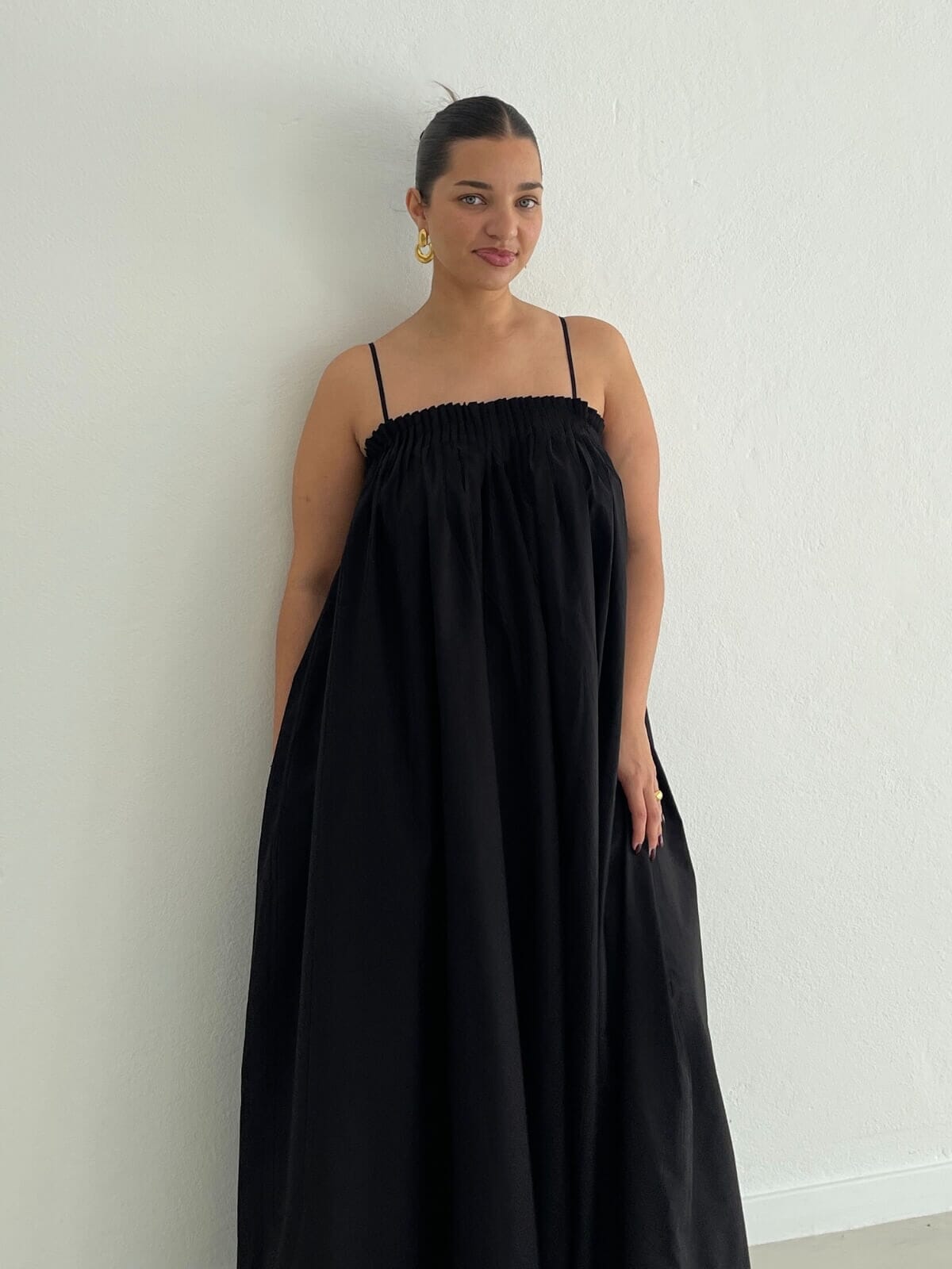 Aluca Pintuck Maxi Dress - Black Dresses & Jumpsuits Bec + Bridge
