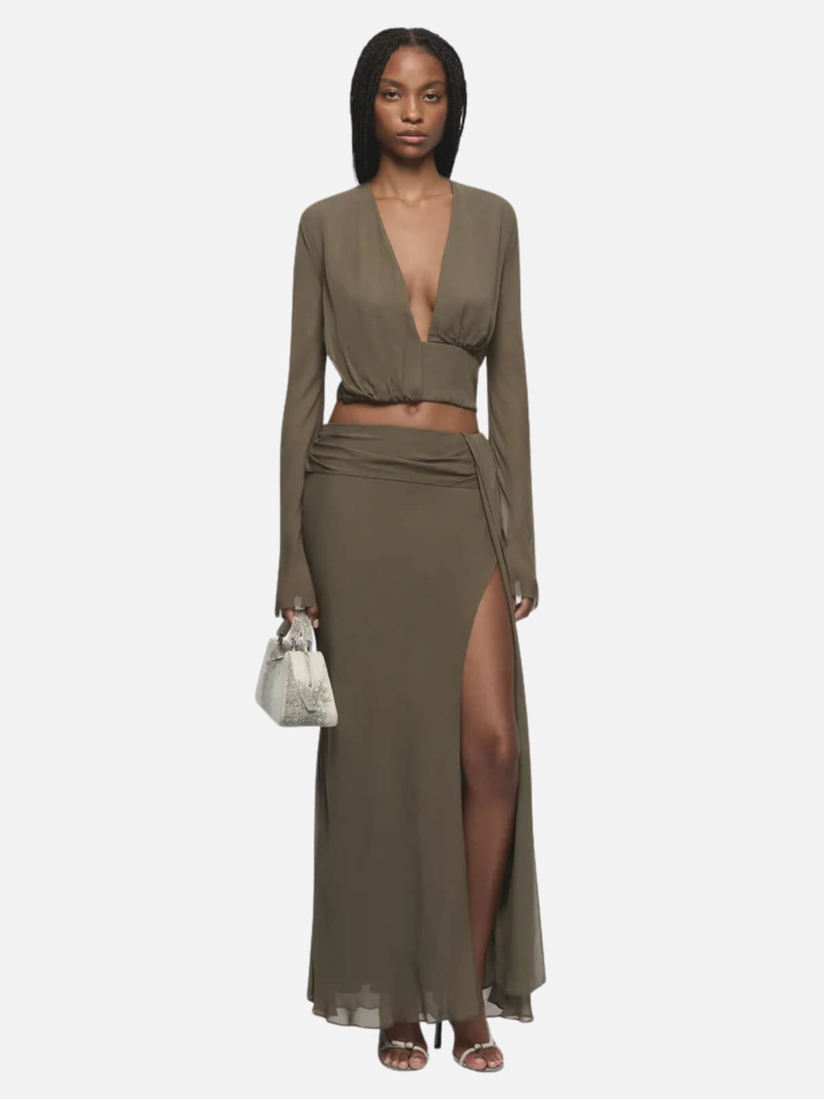 Briya Maxi Skirt - Twig