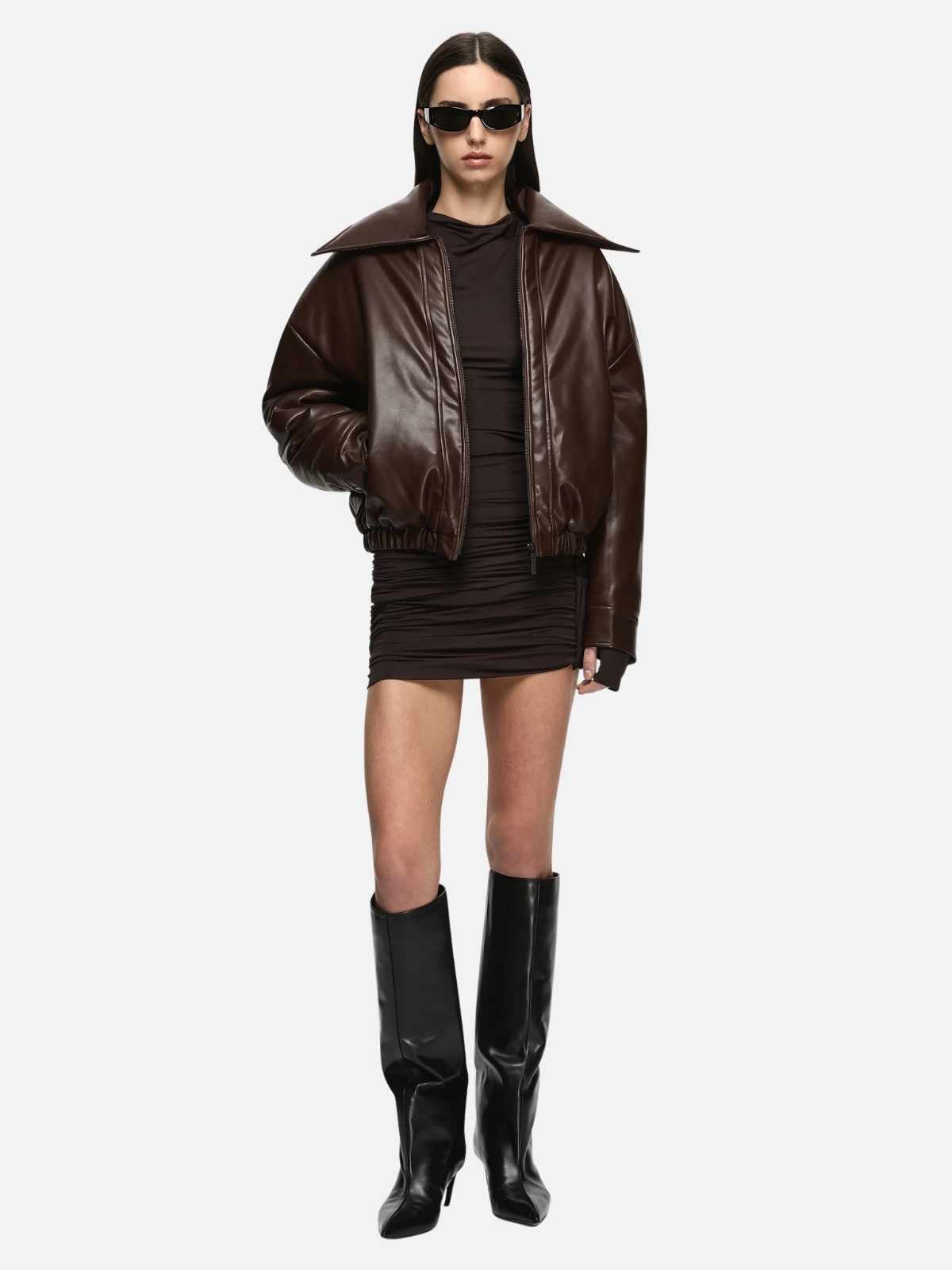 Dena Oversized Jacket - Dark Chocolate