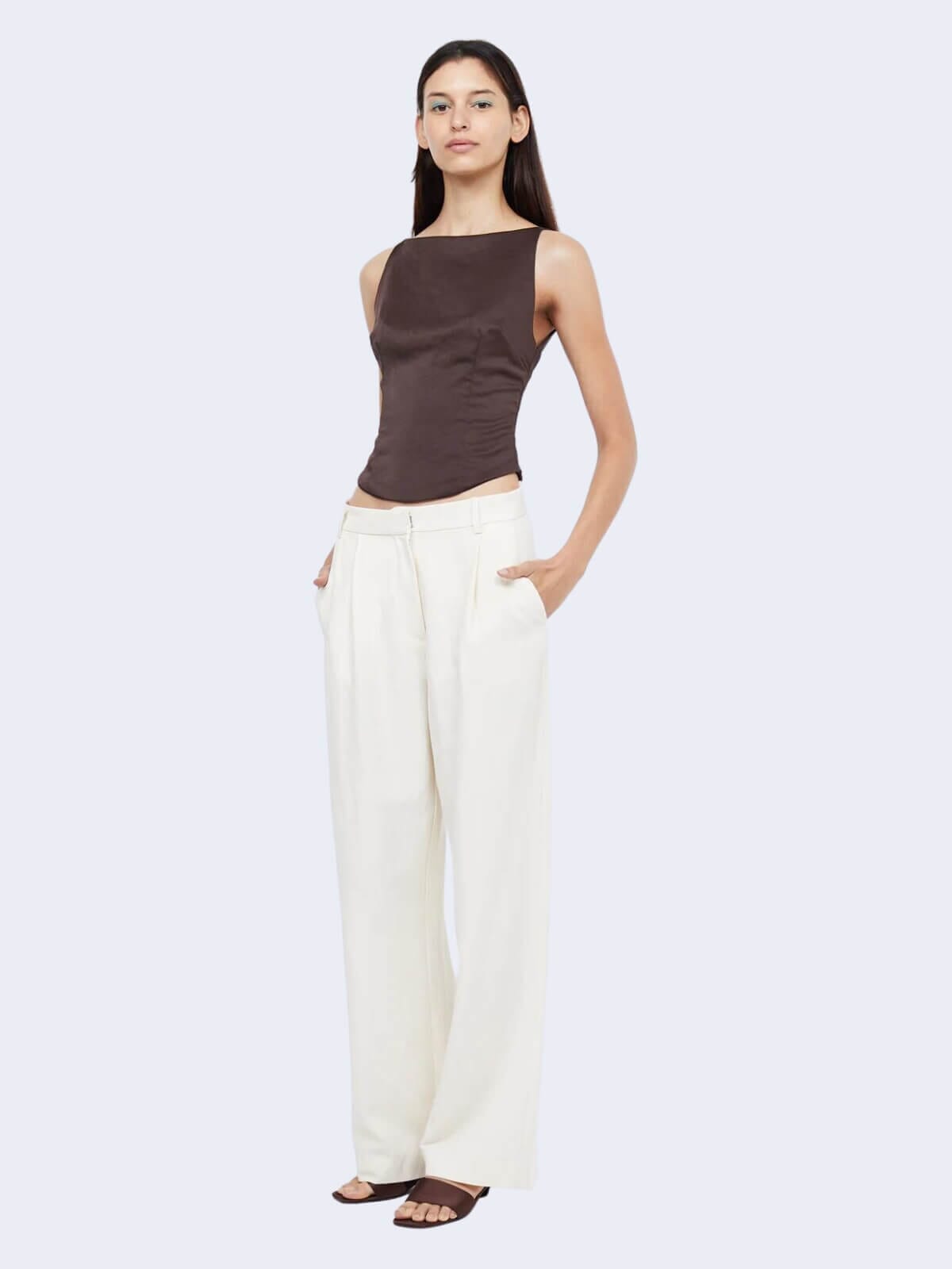 Bec + Bridge | Jones Boatneck Top - Cocoa | Perlu