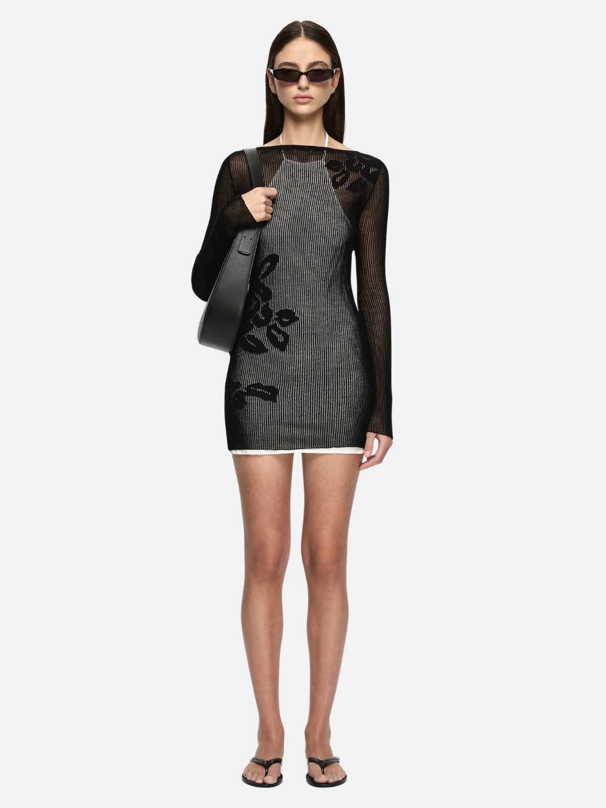 Korali Mini Dress - Black/Ivory