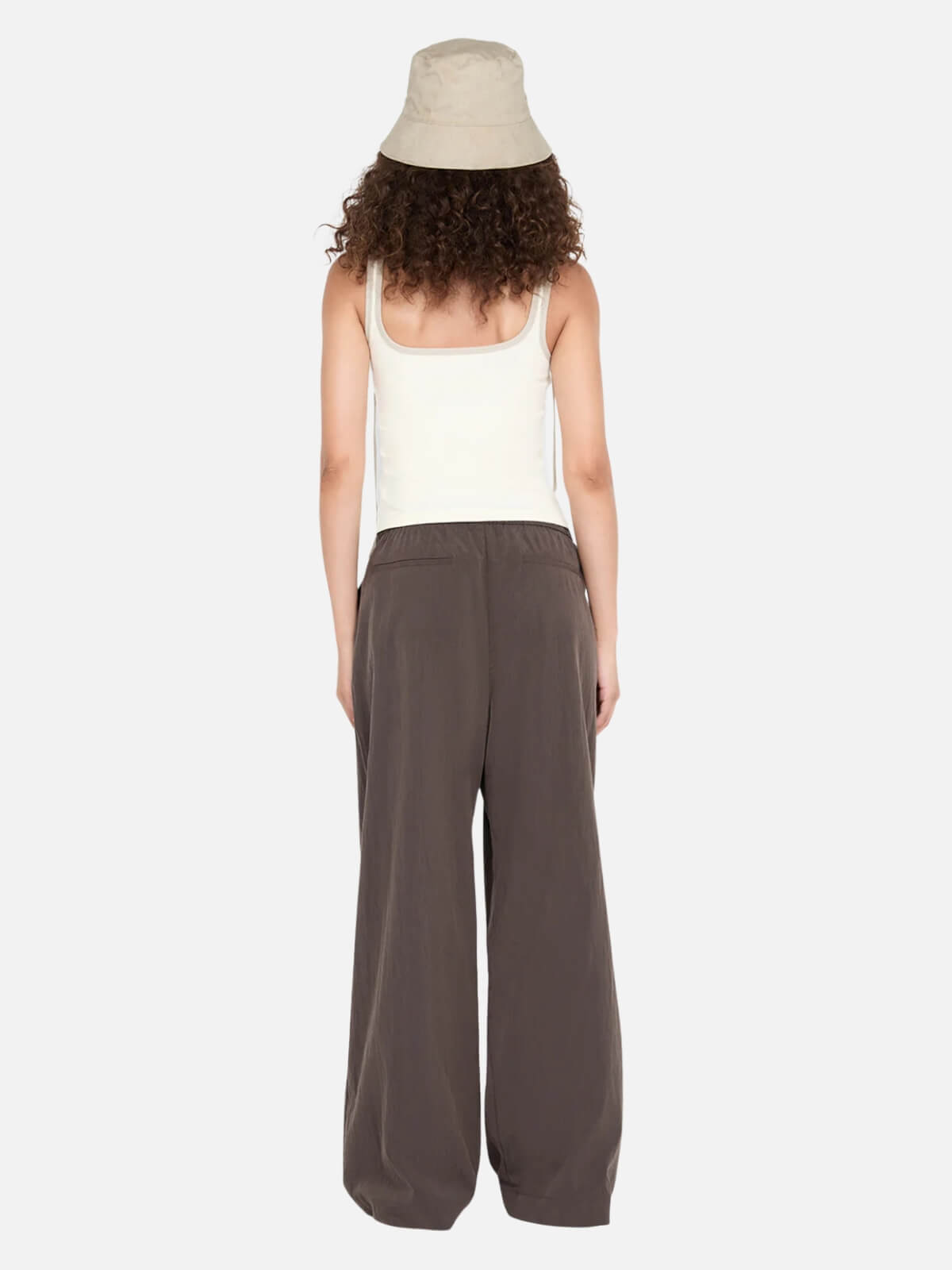 Lana Square Neck Tank - Chalk/Chement