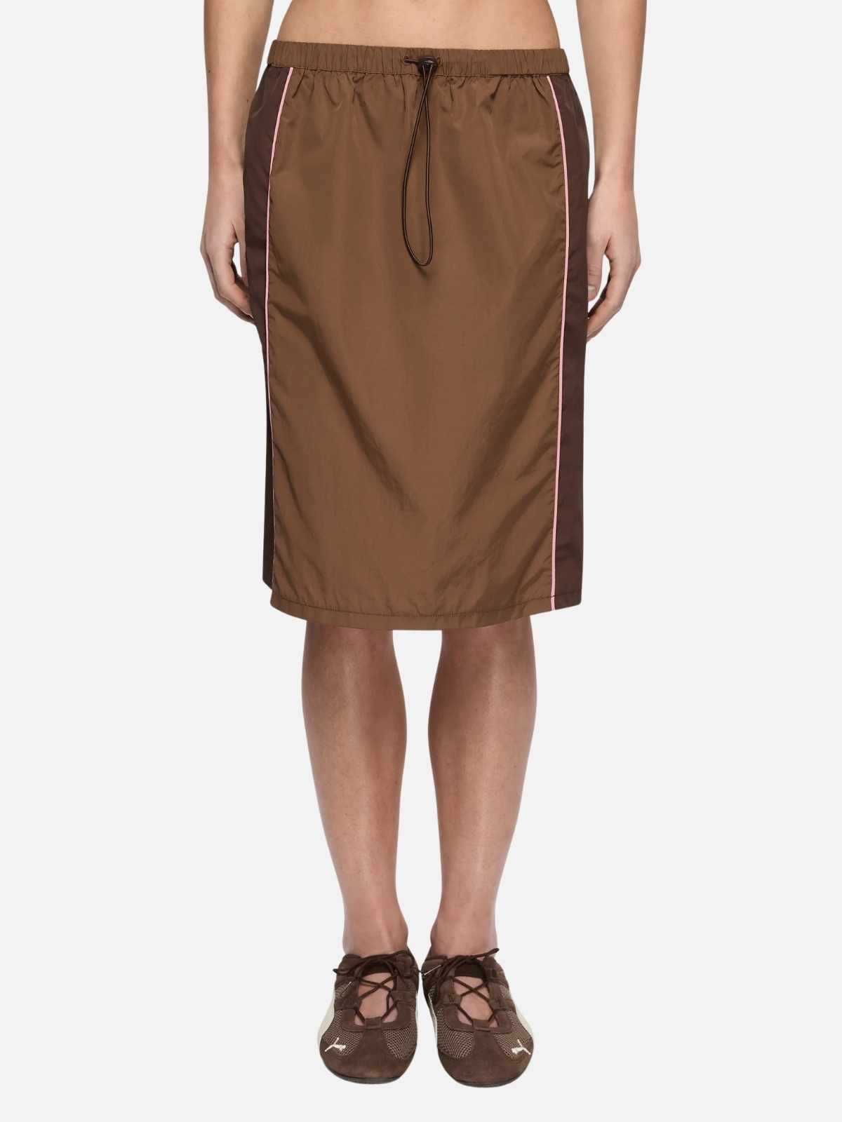 Laney Midi Skirt - Chocolate/Coffee