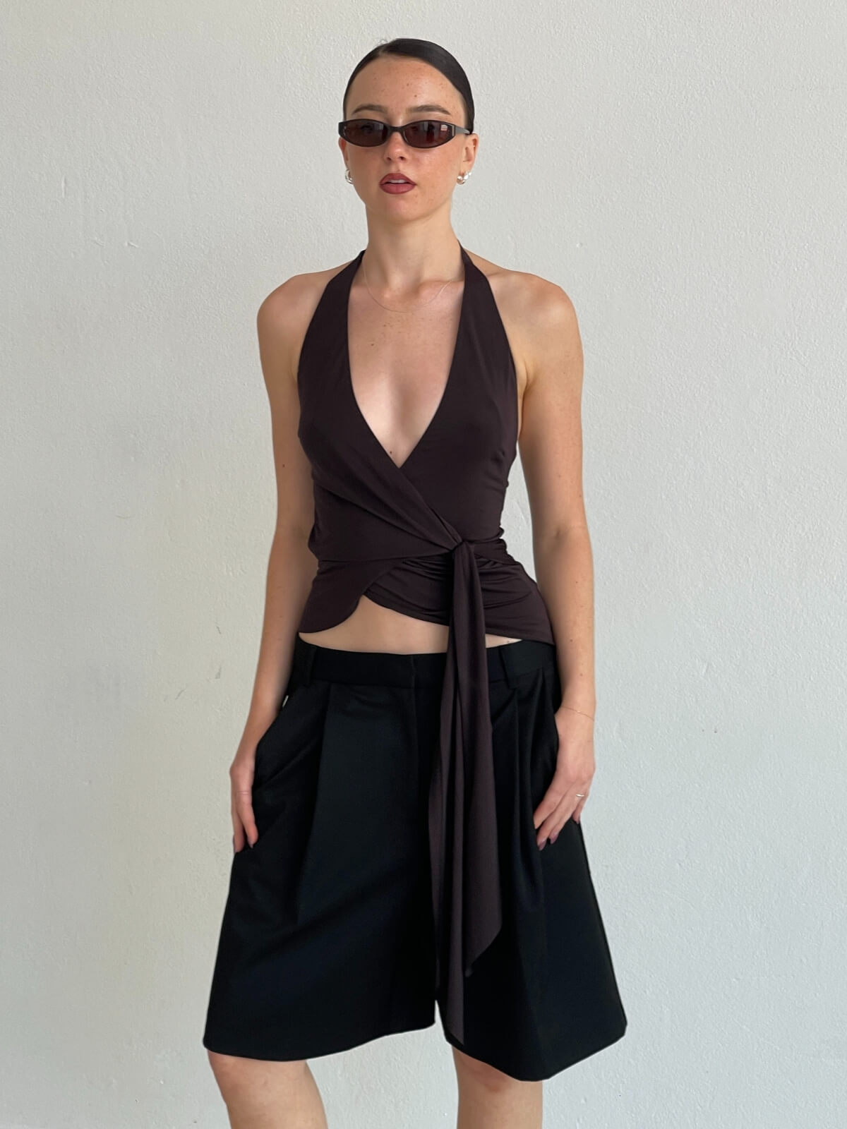 Mia Halter Top - Dark Chocolate