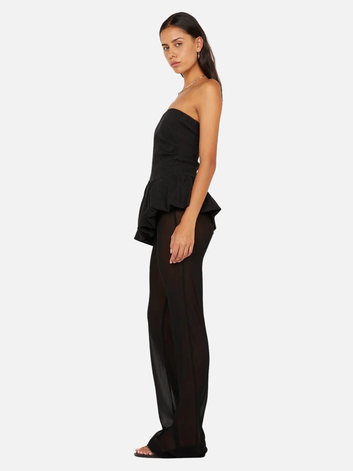 Rowena Strapless Top - Black Tops Bec + Bridge